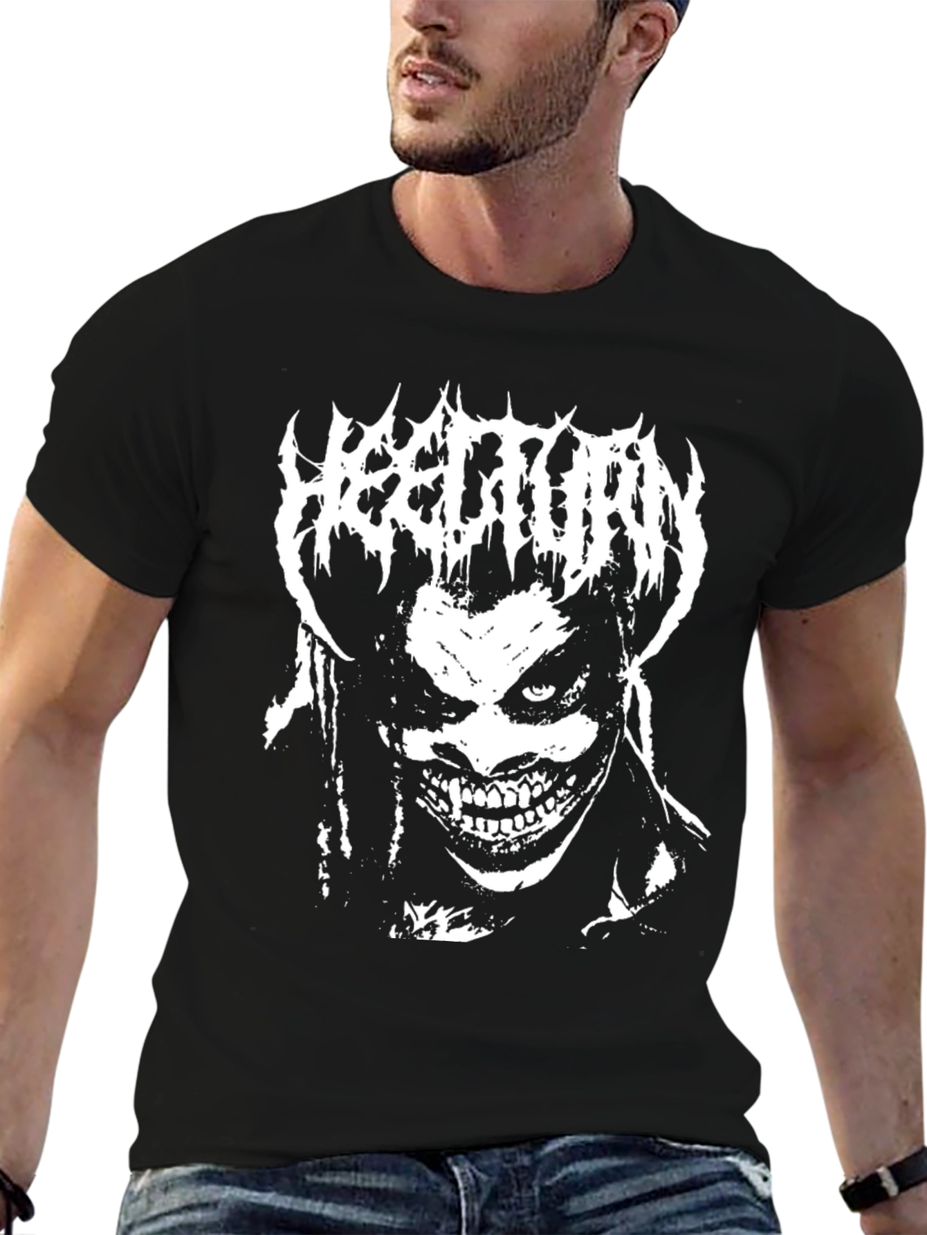 Heelturn Black Graphic Tee
