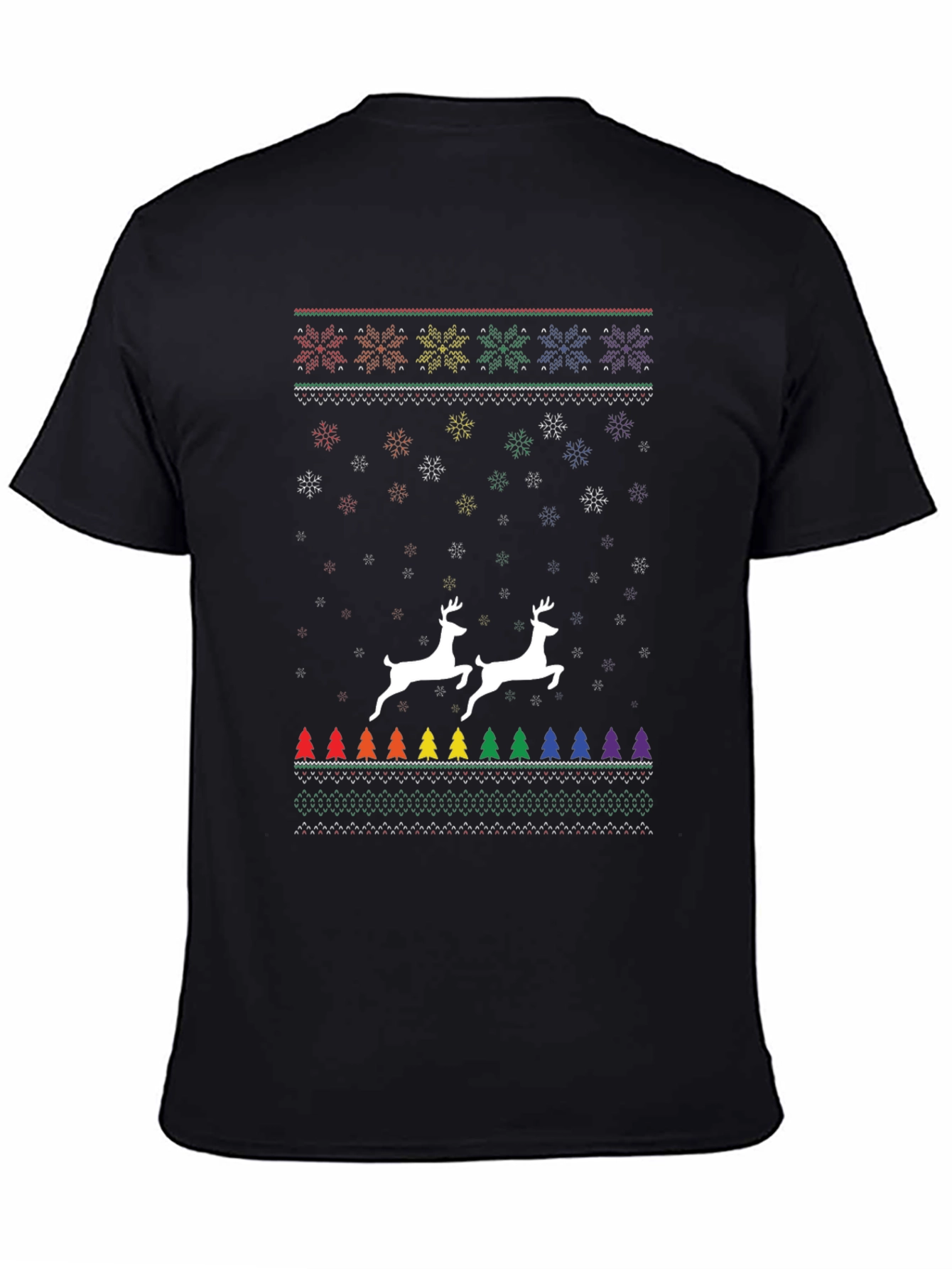 Pride Christmas Reindeer Ugly Sweater T-Shirt