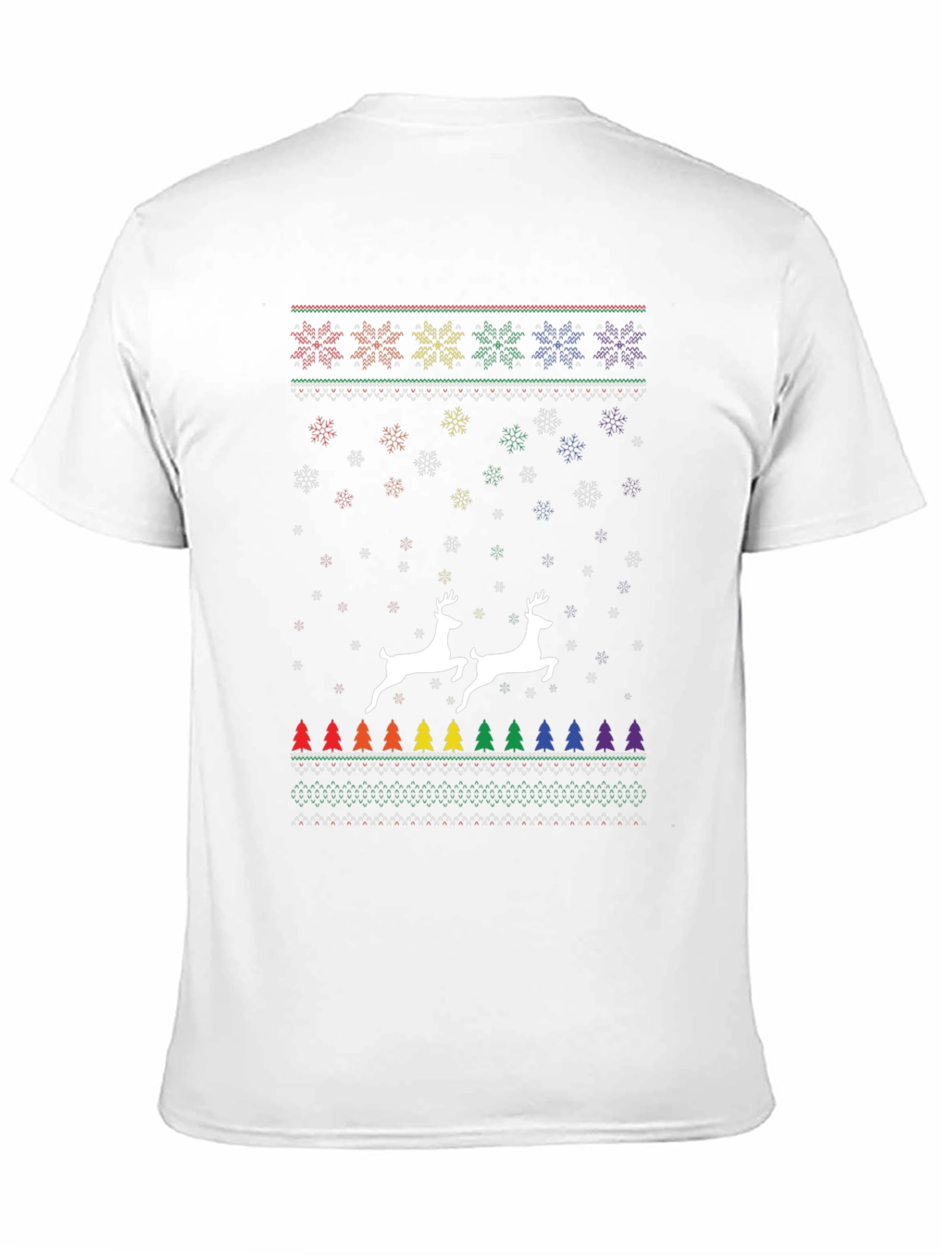 Pride Christmas Reindeer Ugly Sweater T-Shirt