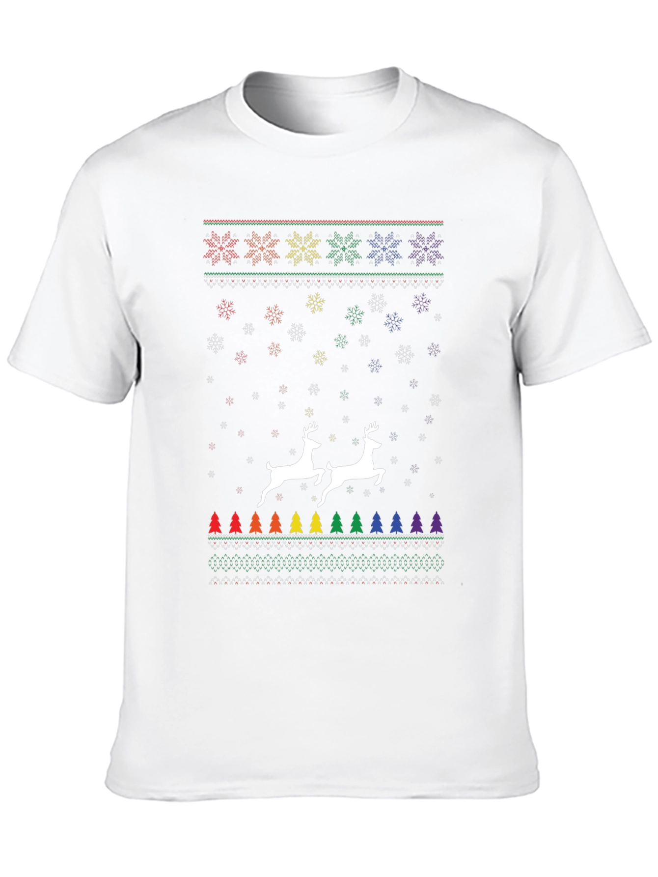 Pride Christmas Reindeer Ugly Sweater T-Shirt