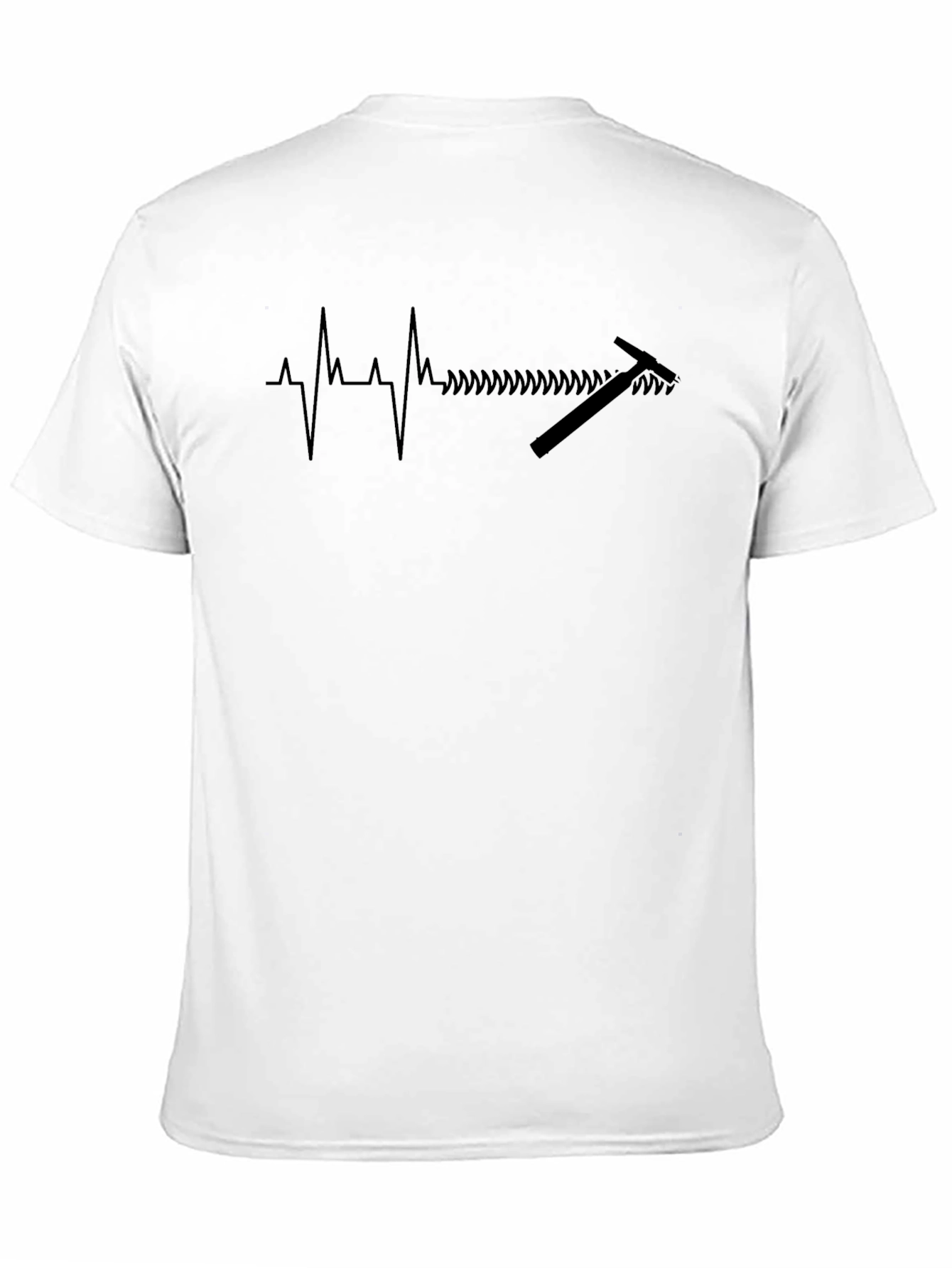 Heartbeat Saw T-Shirt - Black Graphic Tee