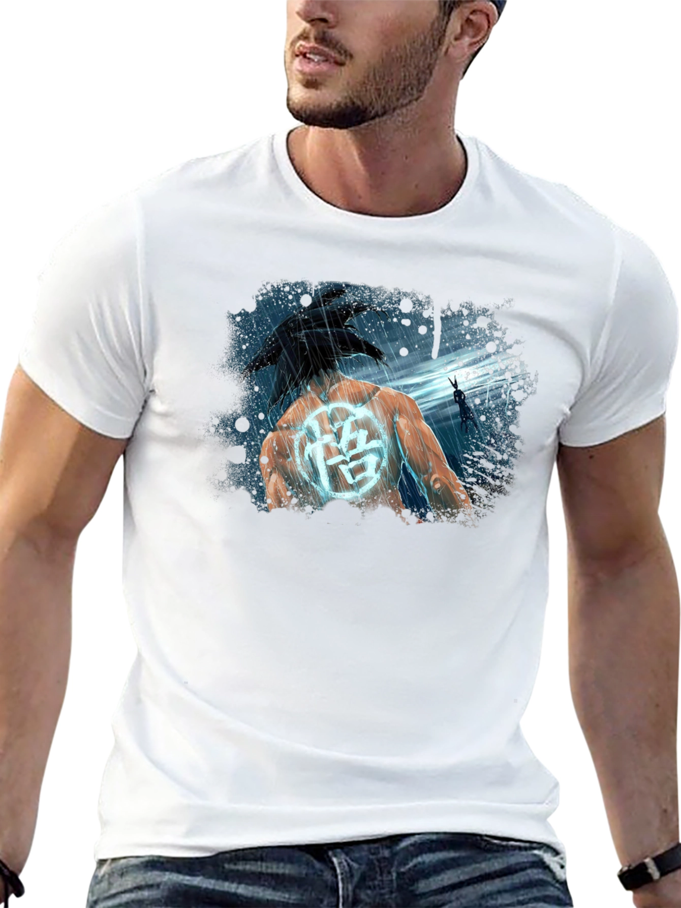Goku Kanji Black T-Shirt Anime DBZ
