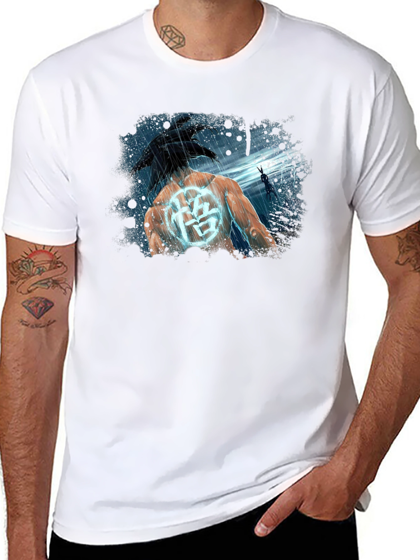 Goku Kanji Black T-Shirt Anime DBZ