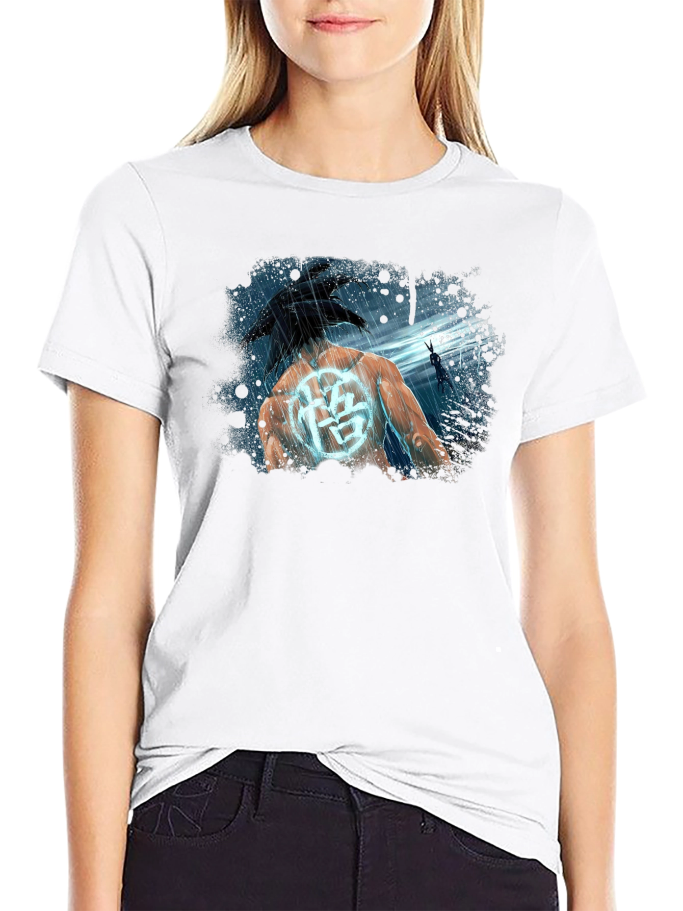 Goku Kanji Black T-Shirt Anime DBZ