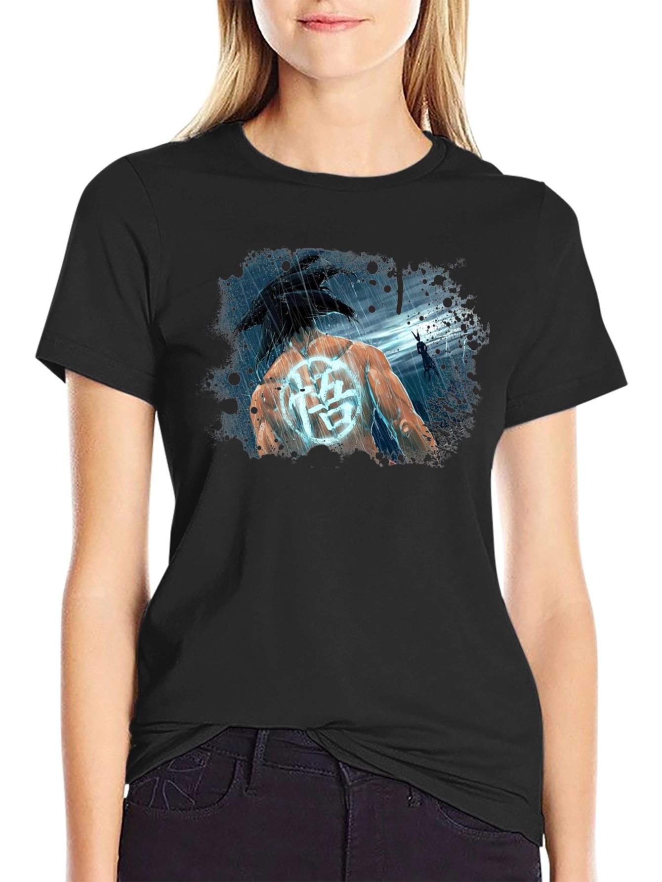 Goku Kanji Black T-Shirt Anime DBZ