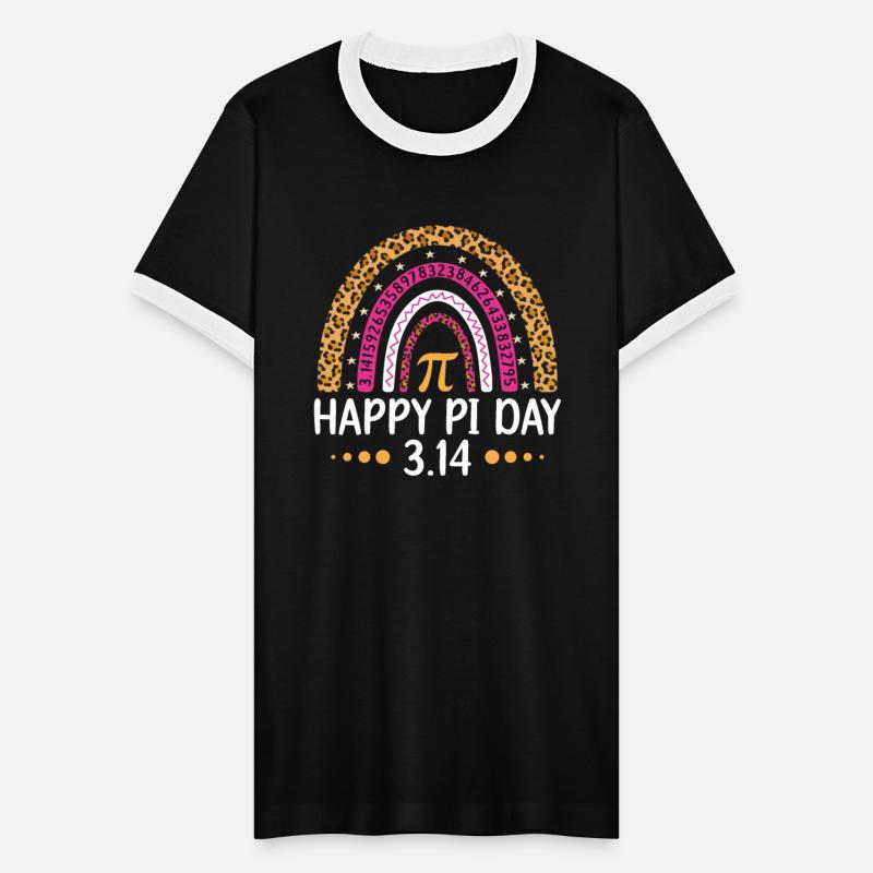 Pi Day Shirt Spiral Pi Math Teacher 3.14 Rainbow