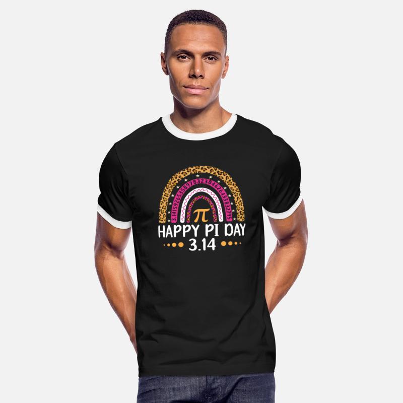 Pi Day Shirt Spiral Pi Math Teacher 3.14 Rainbow