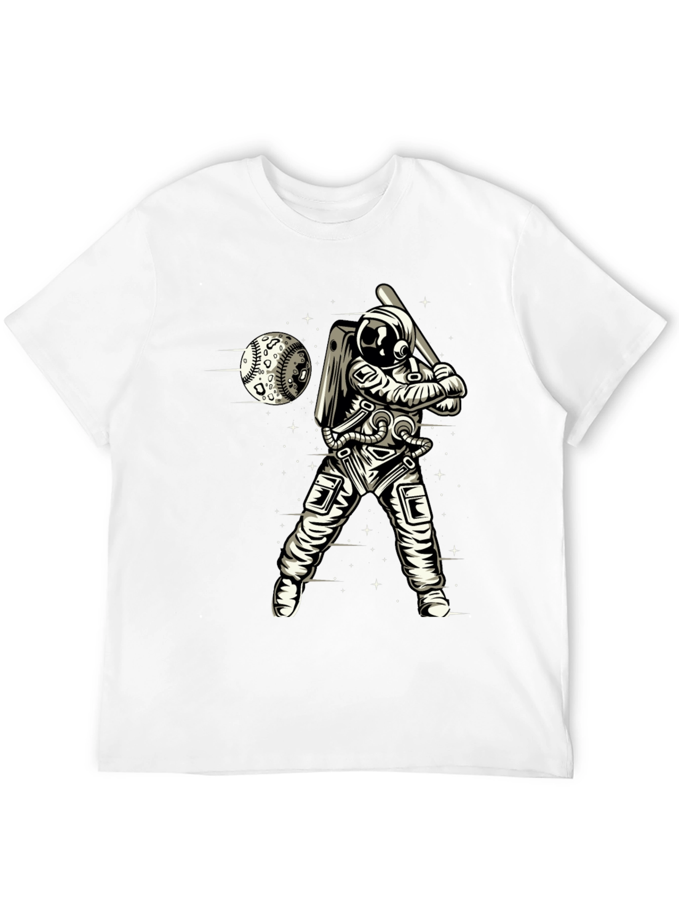 Astronaut Baseball Graphic T-Shirt