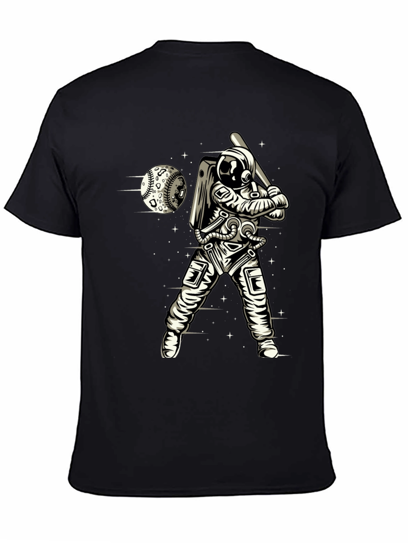 Astronaut Baseball Graphic T-Shirt