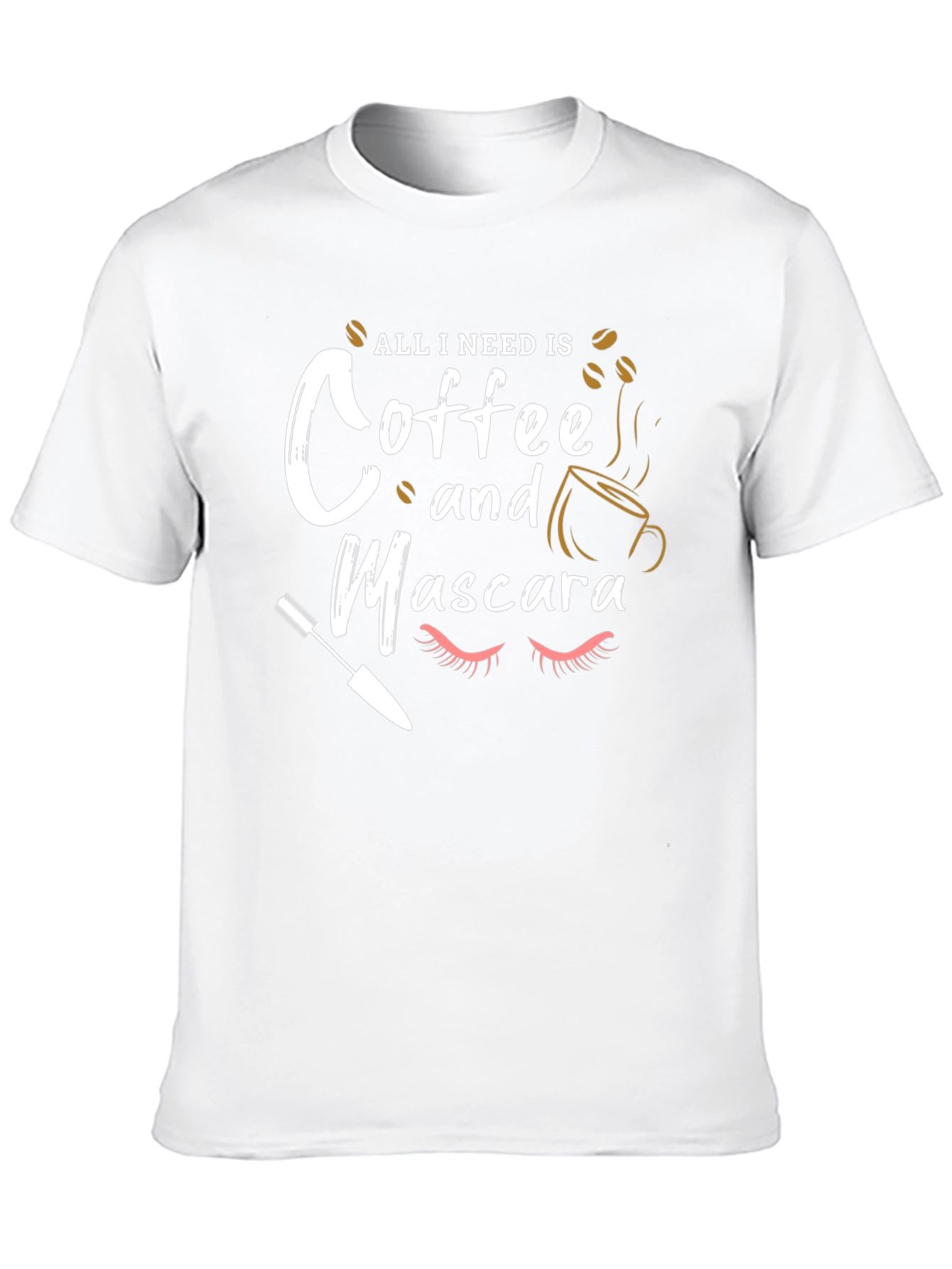 Coffee and Mascara Graphic T-Shirt