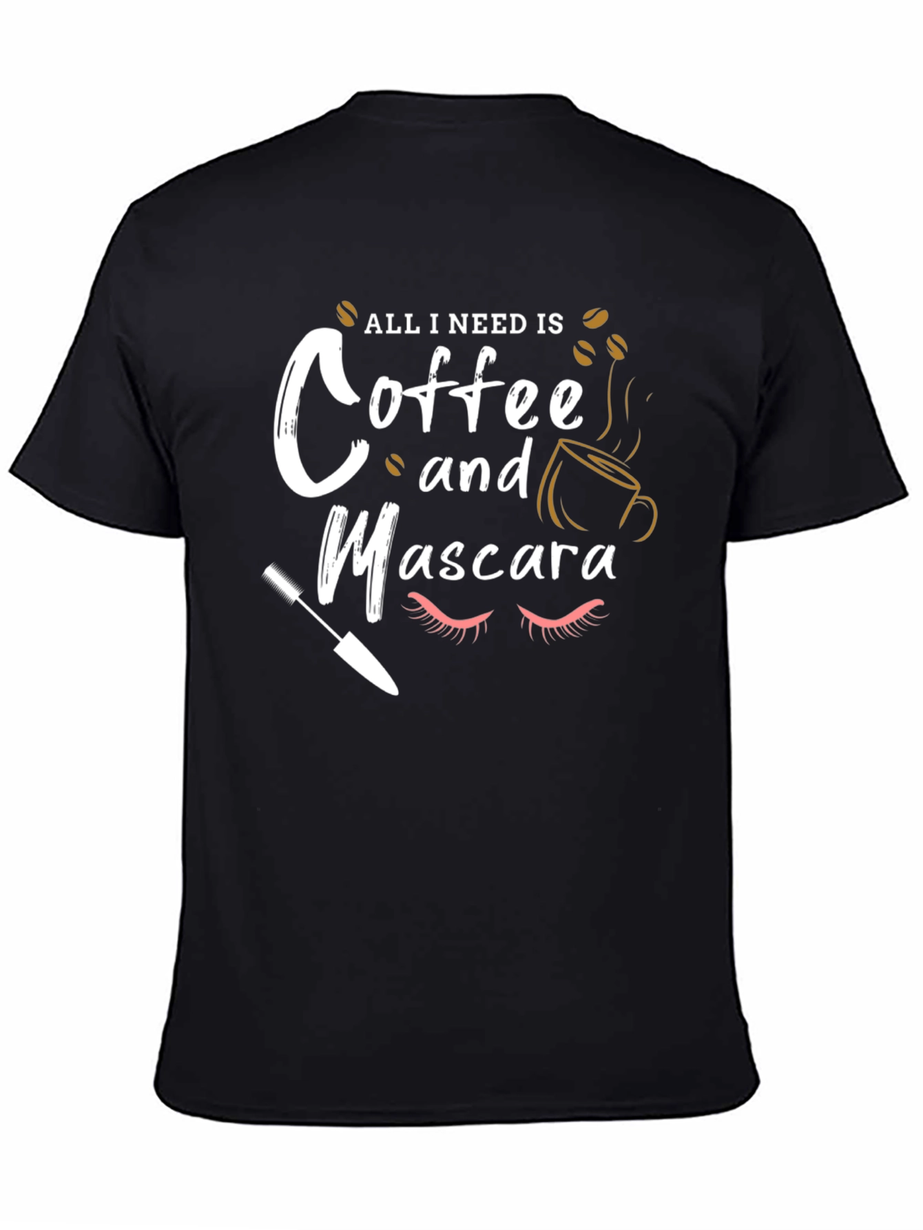 Coffee and Mascara Graphic T-Shirt