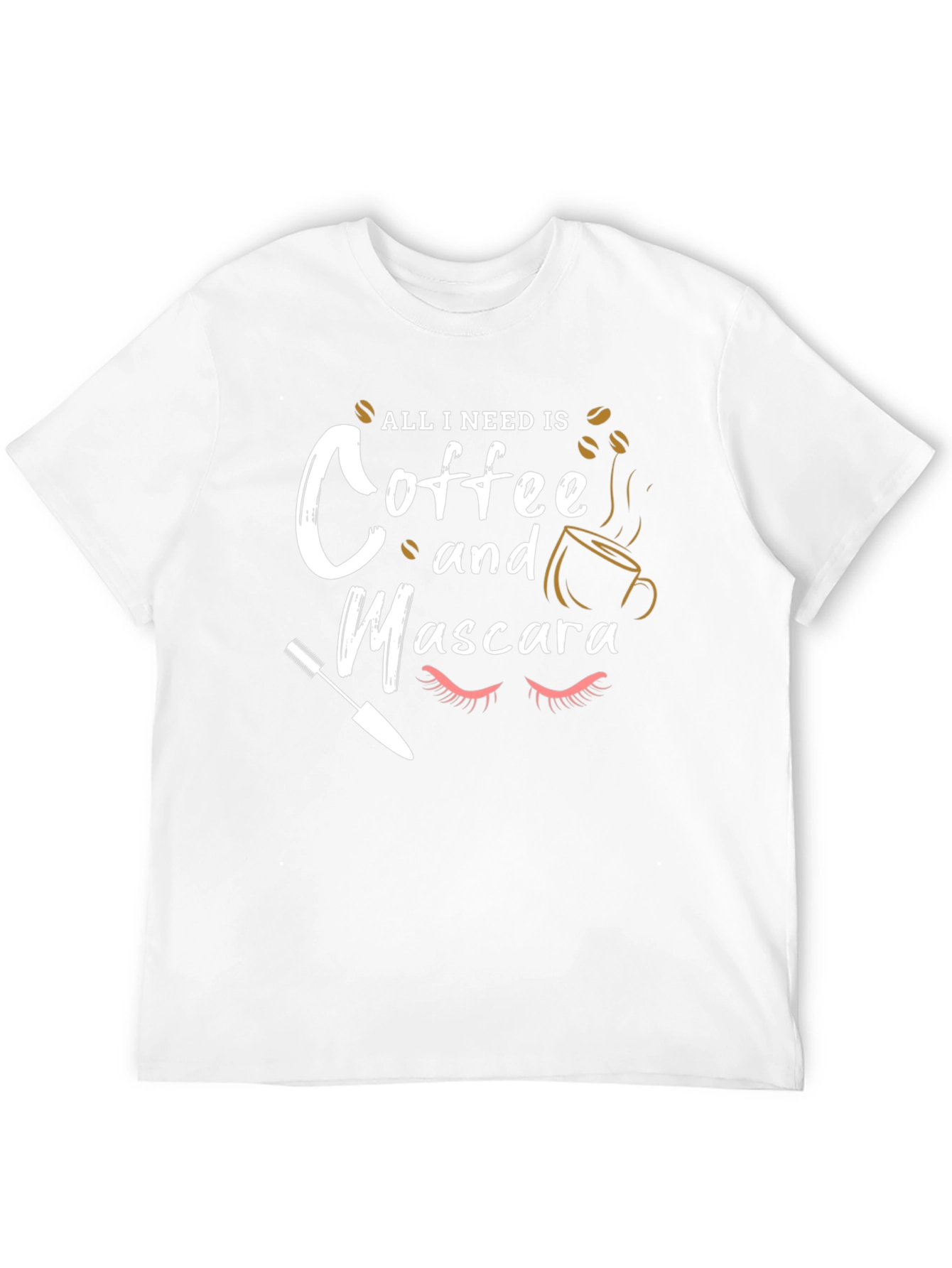 Coffee and Mascara Graphic T-Shirt