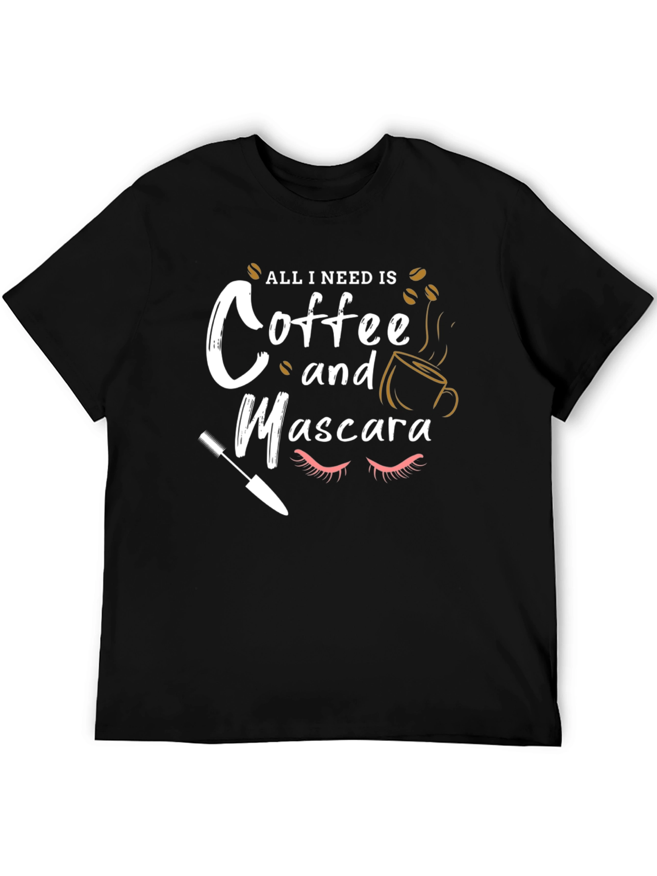 Coffee and Mascara Graphic T-Shirt