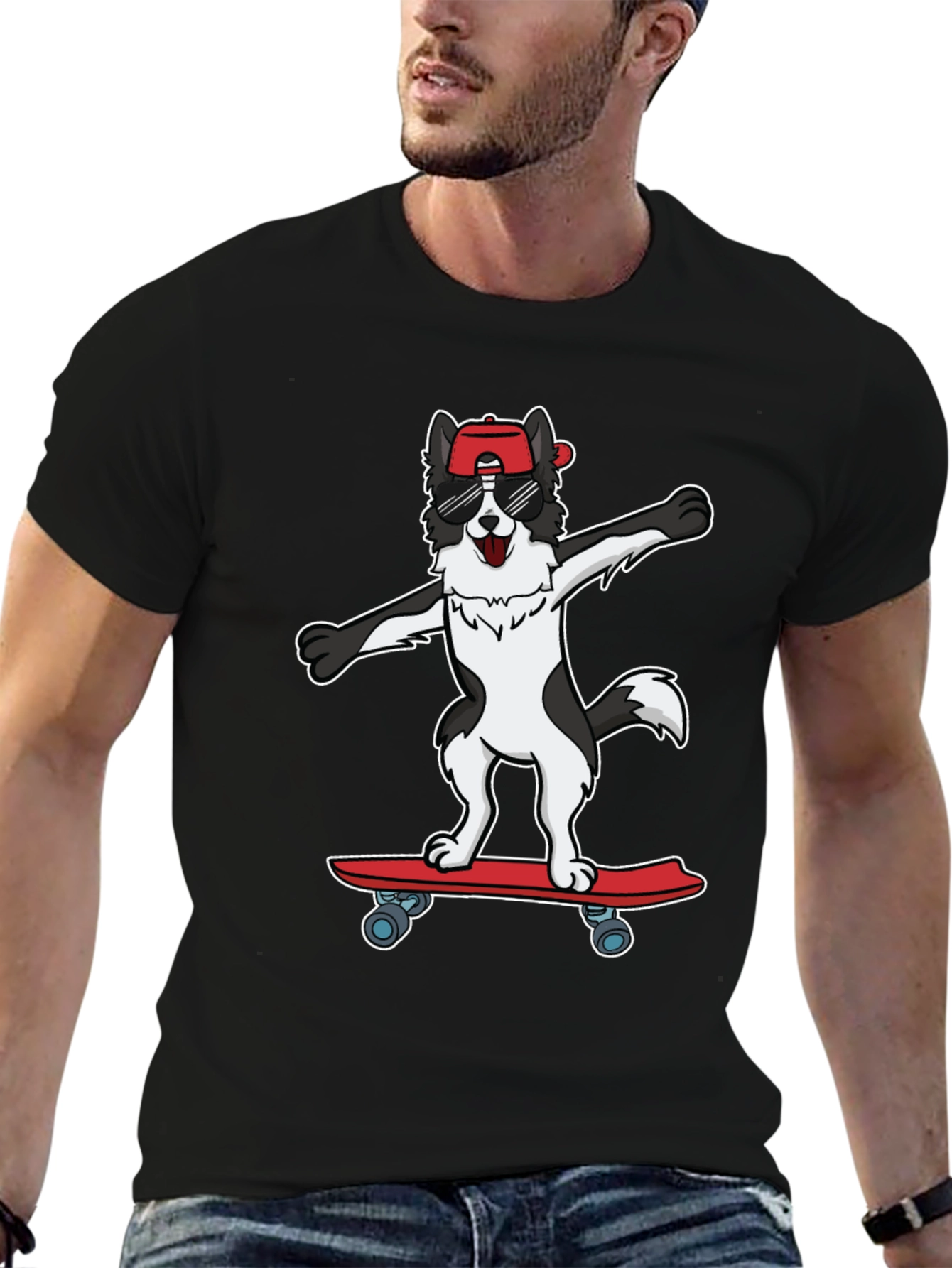 Cool Dog Skateboard T-Shirt - Unisex
