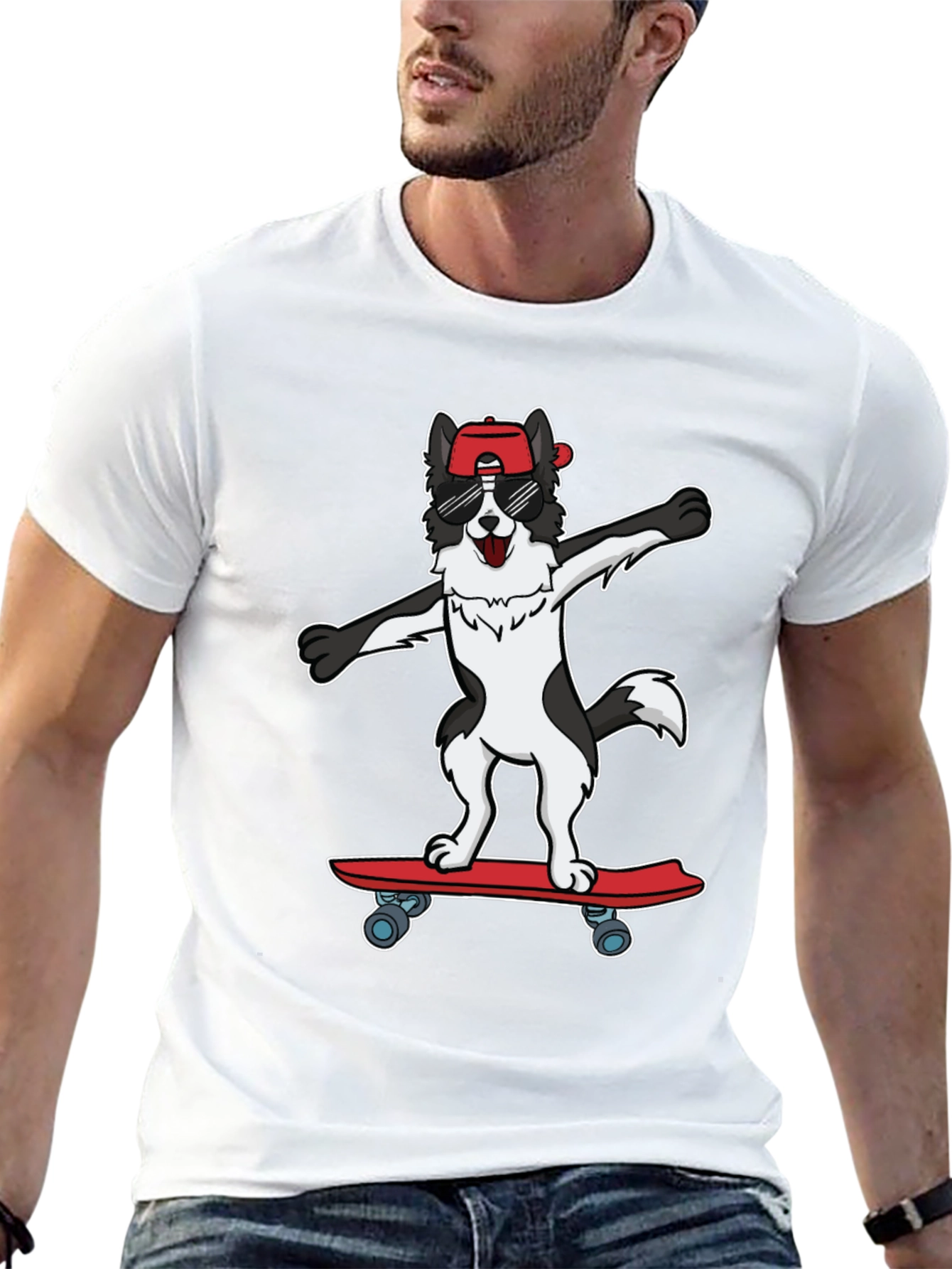 Cool Dog Skateboard T-Shirt - Unisex