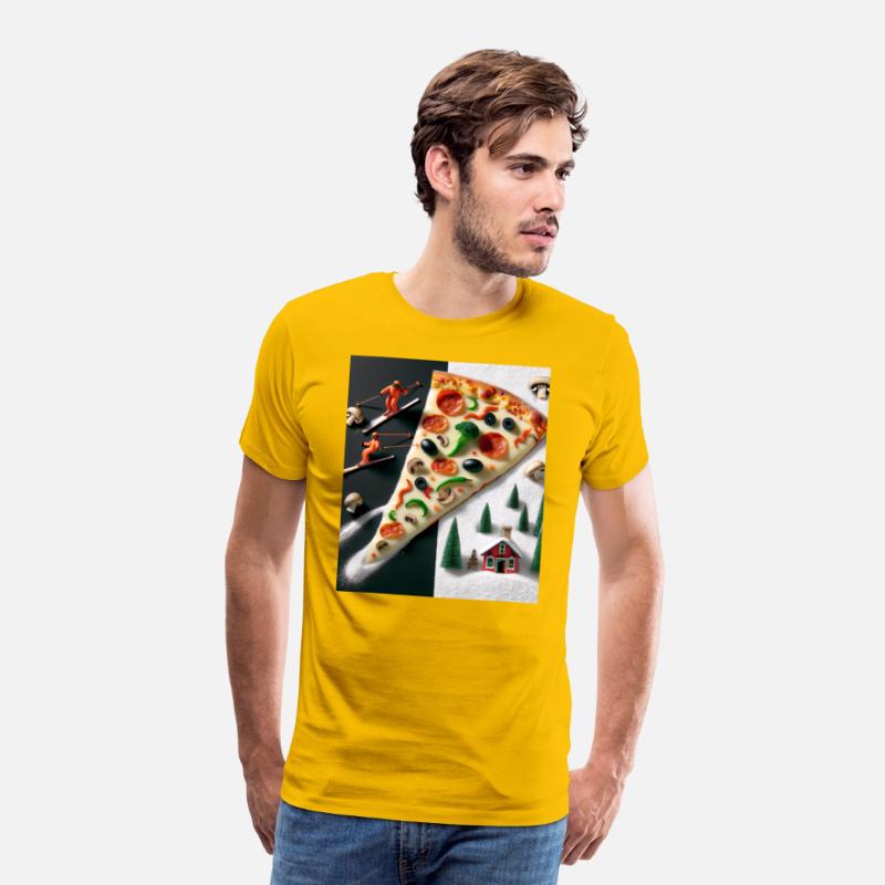 Pizza Slope Skiing Adventure Winter