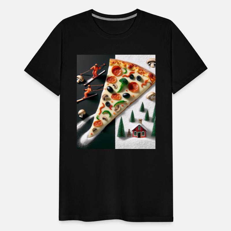 Pizza Slope Skiing Adventure Winter