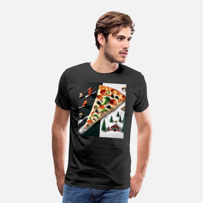 Pizza Slope Skiing Adventure Winter