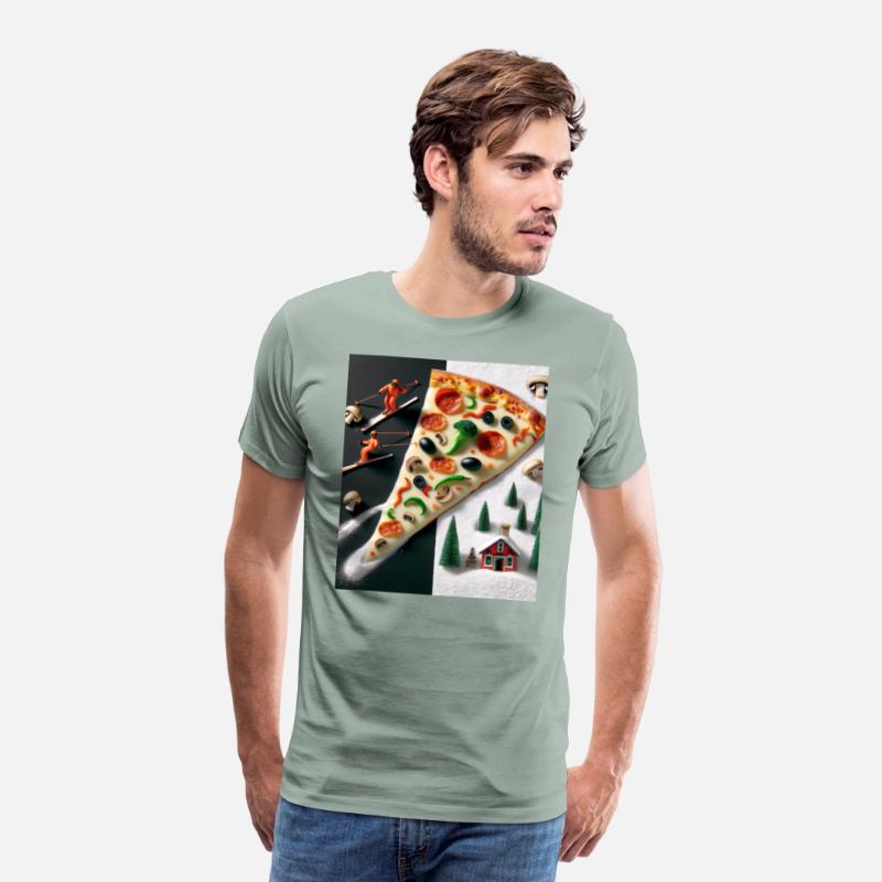 Pizza Slope Skiing Adventure Winter