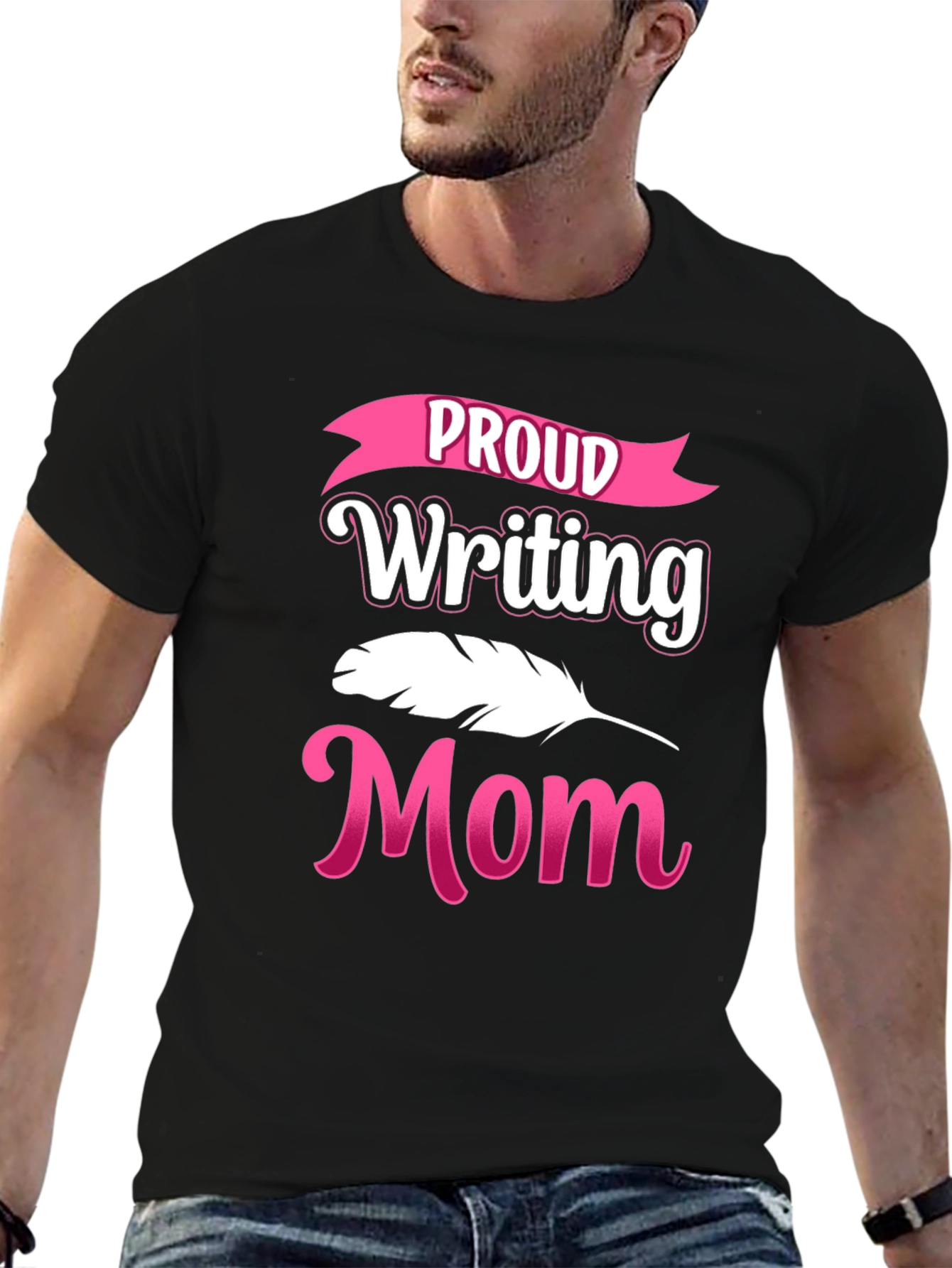 Proud Writing Mom Graphic T-Shirt