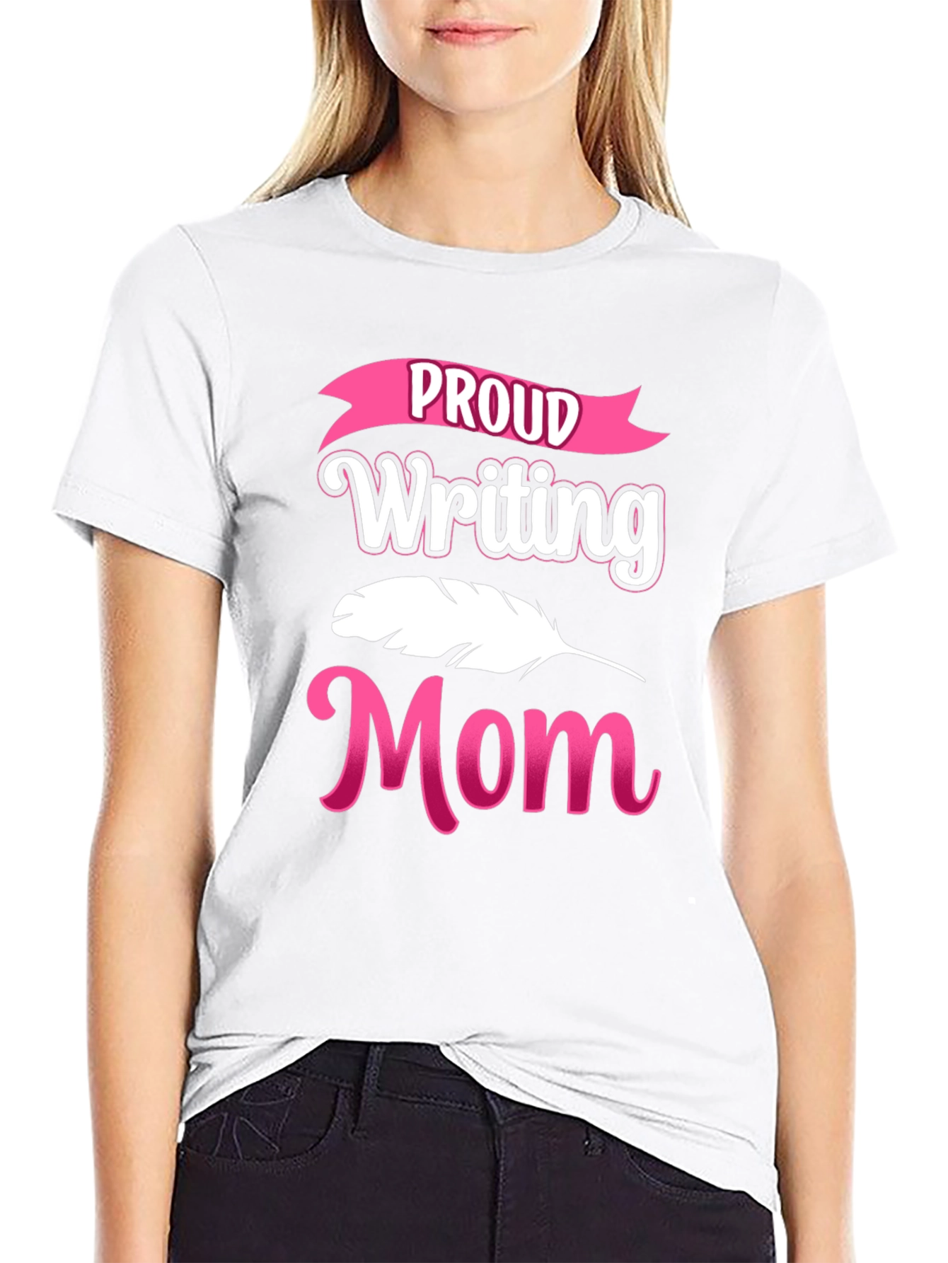 Proud Writing Mom Graphic T-Shirt