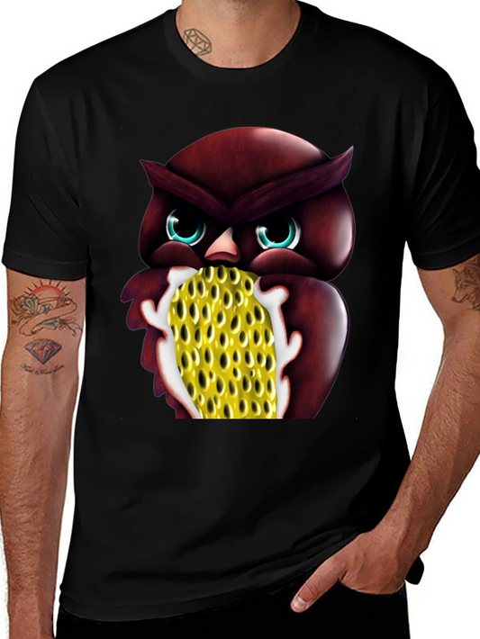 Owl Corn T-Shirt - Unique Graphic Tee