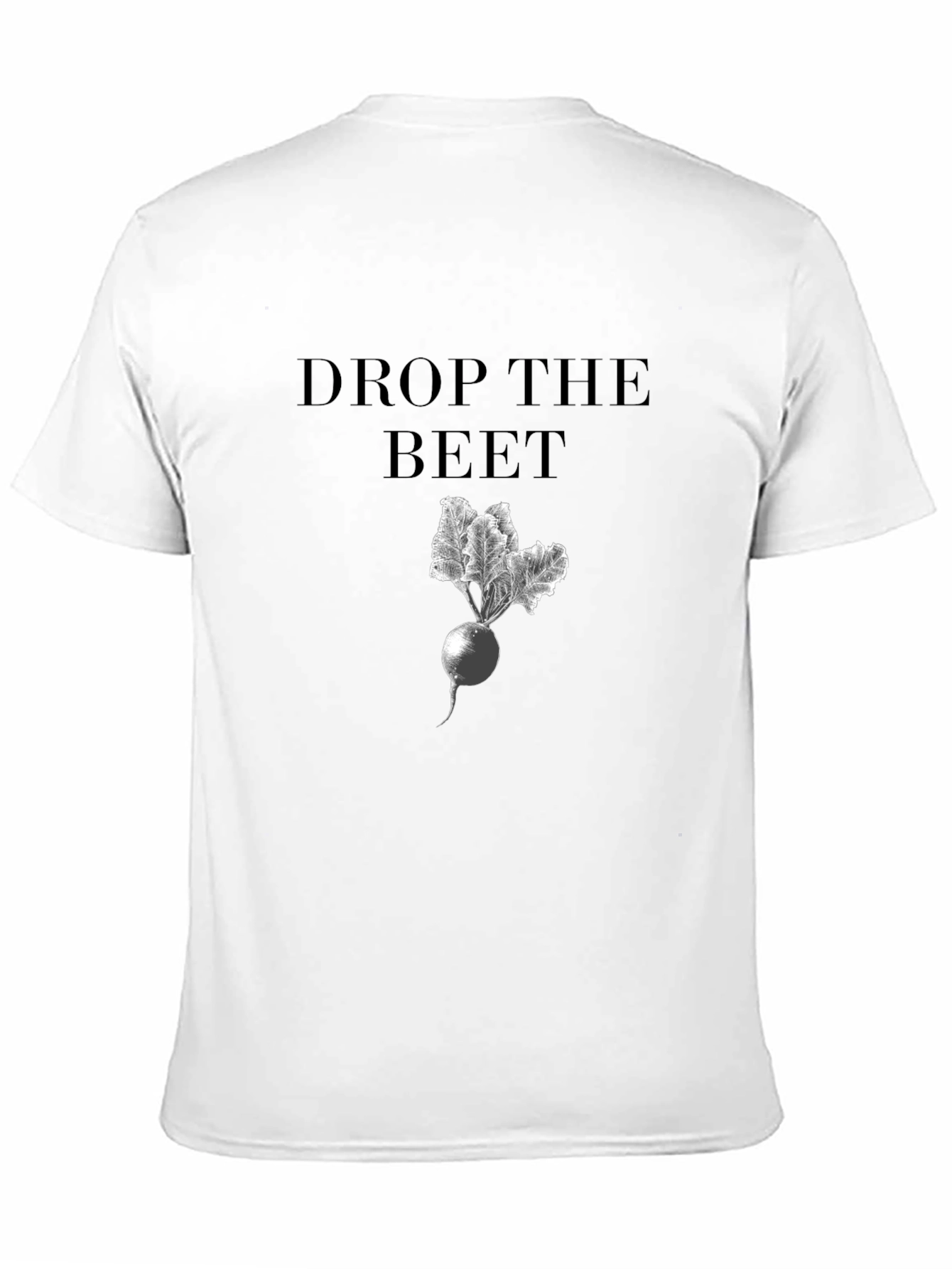 Drop the Beet Graphic Tee - Trendy Black T-Shirt
