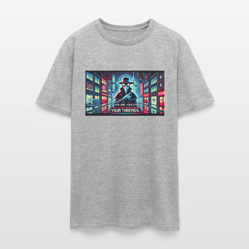 plague doctor with a glowing mask cyberpunk city