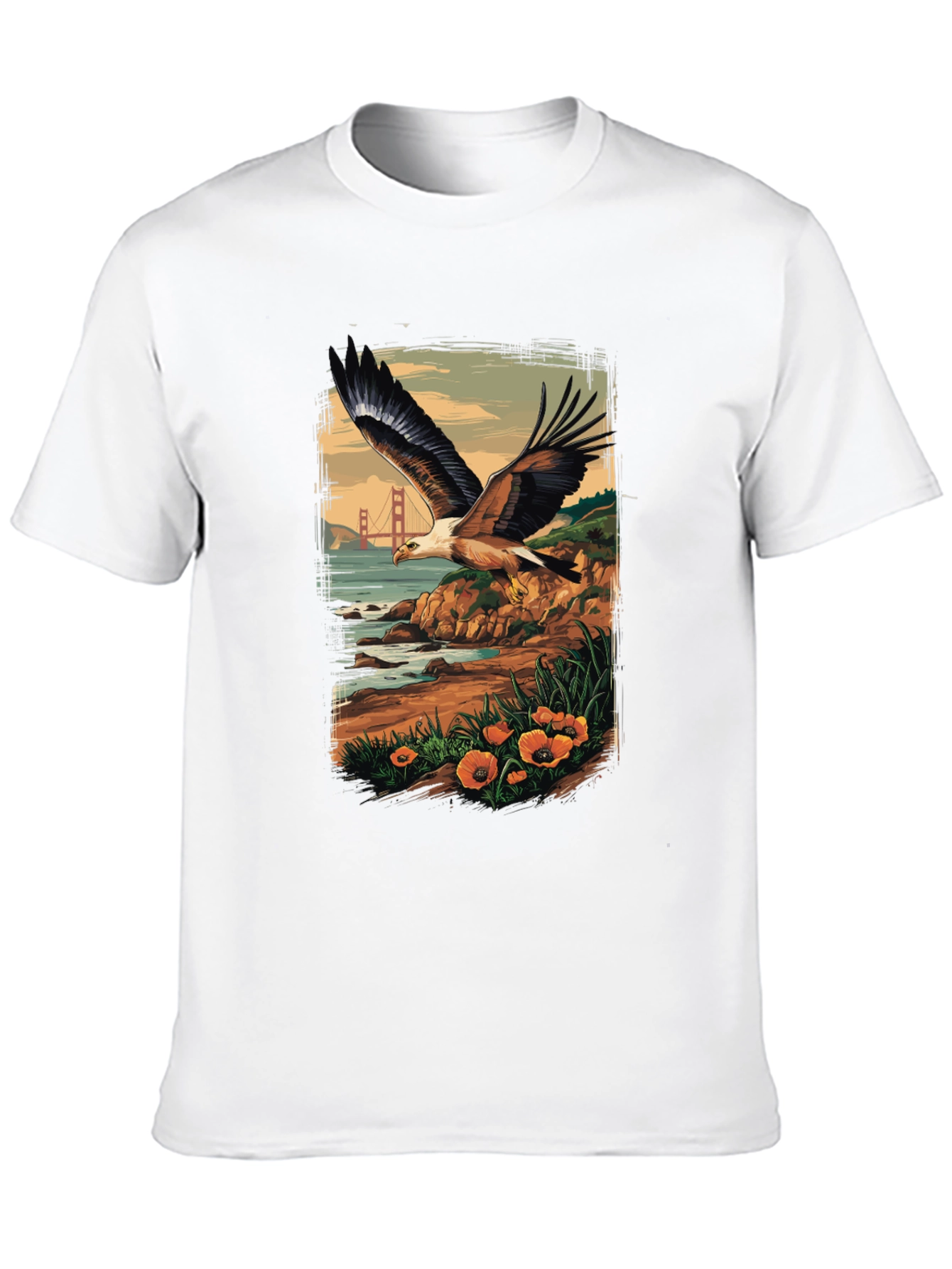 Eagle Golden Gate Bridge T-Shirt