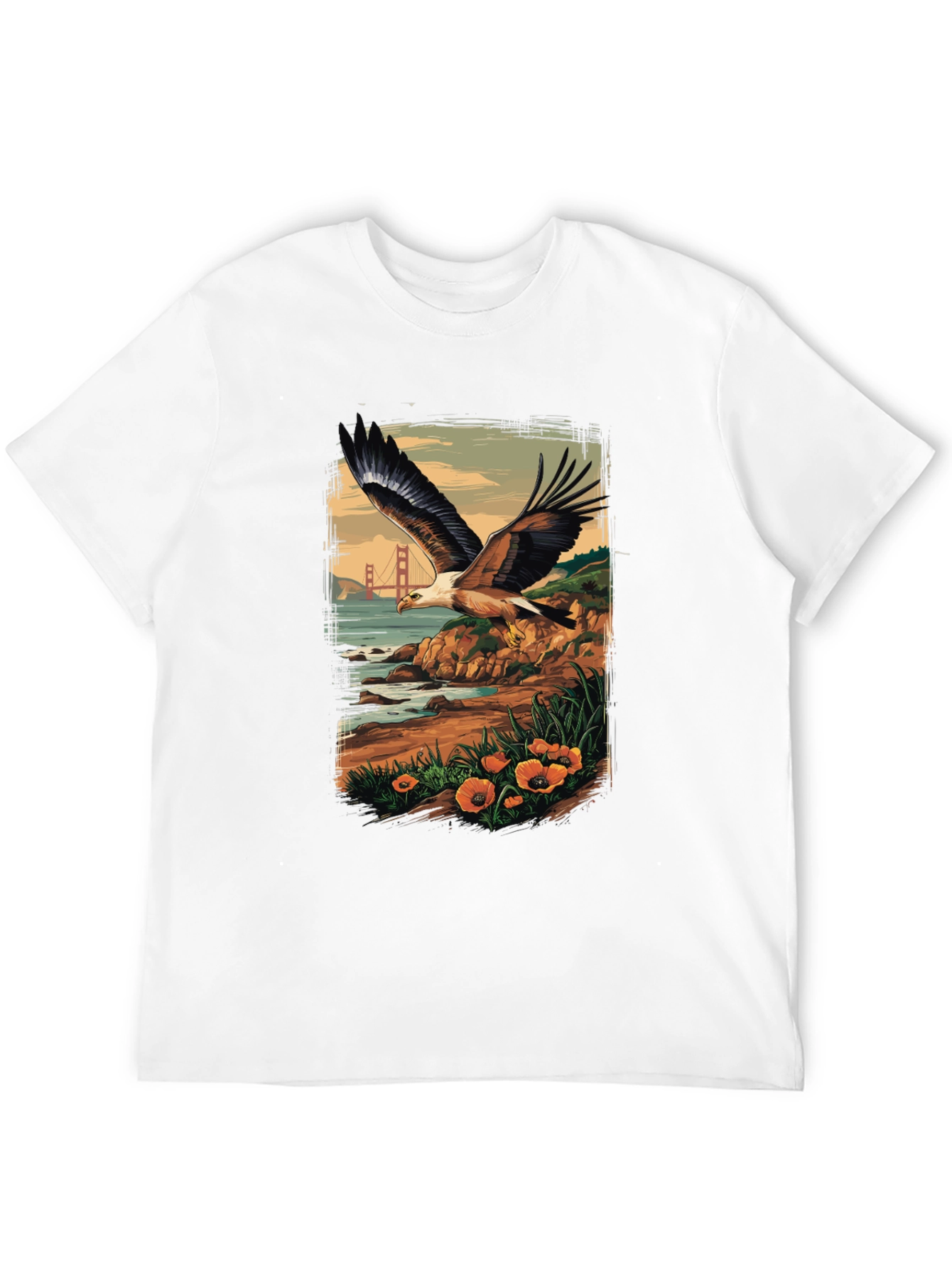 Eagle Golden Gate Bridge T-Shirt