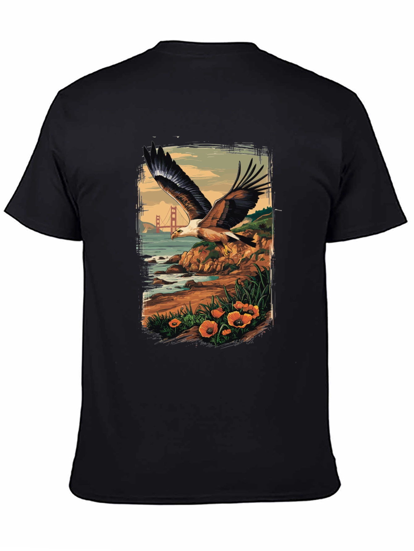 Eagle Golden Gate Bridge T-Shirt