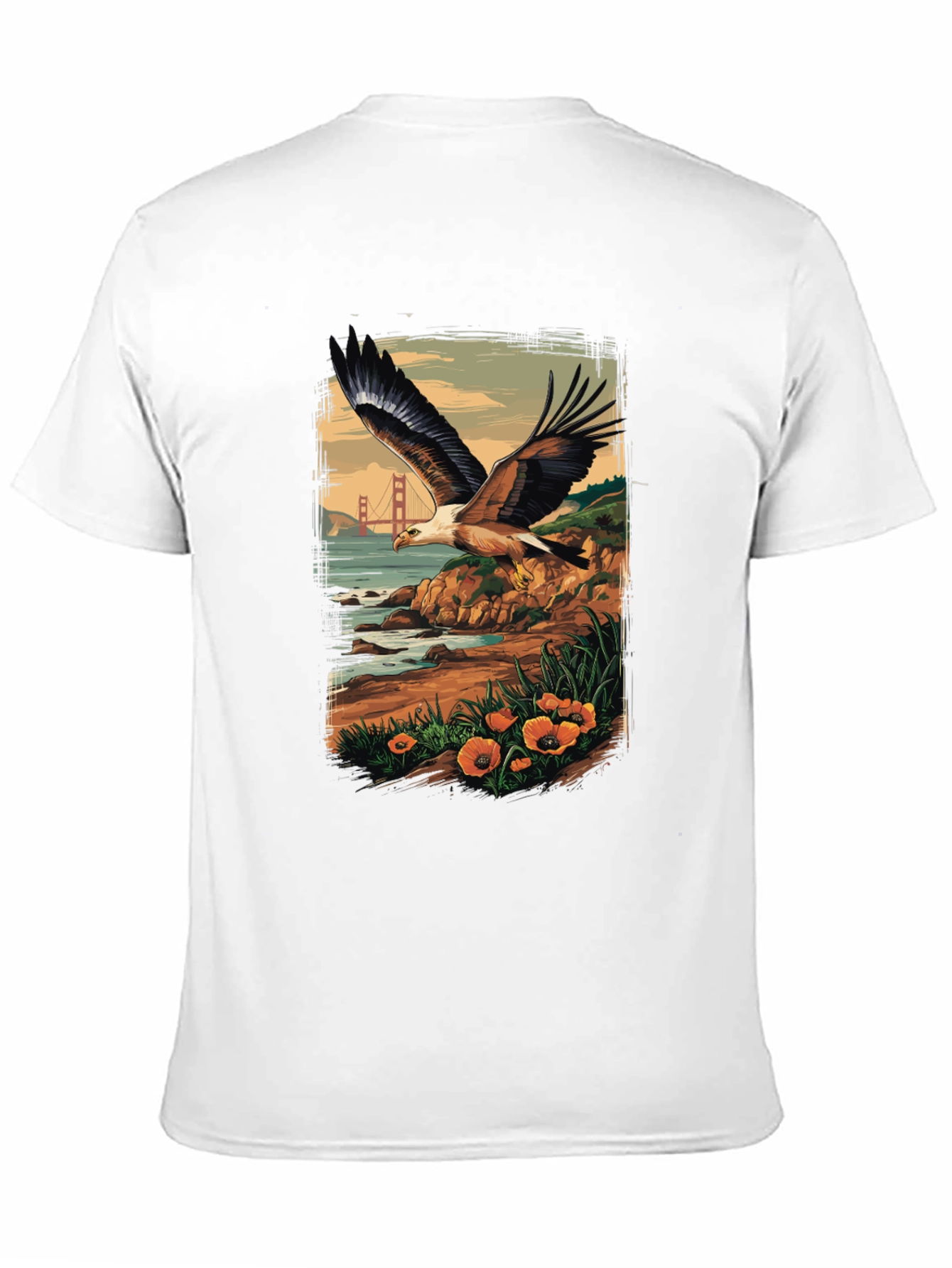 Eagle Golden Gate Bridge T-Shirt