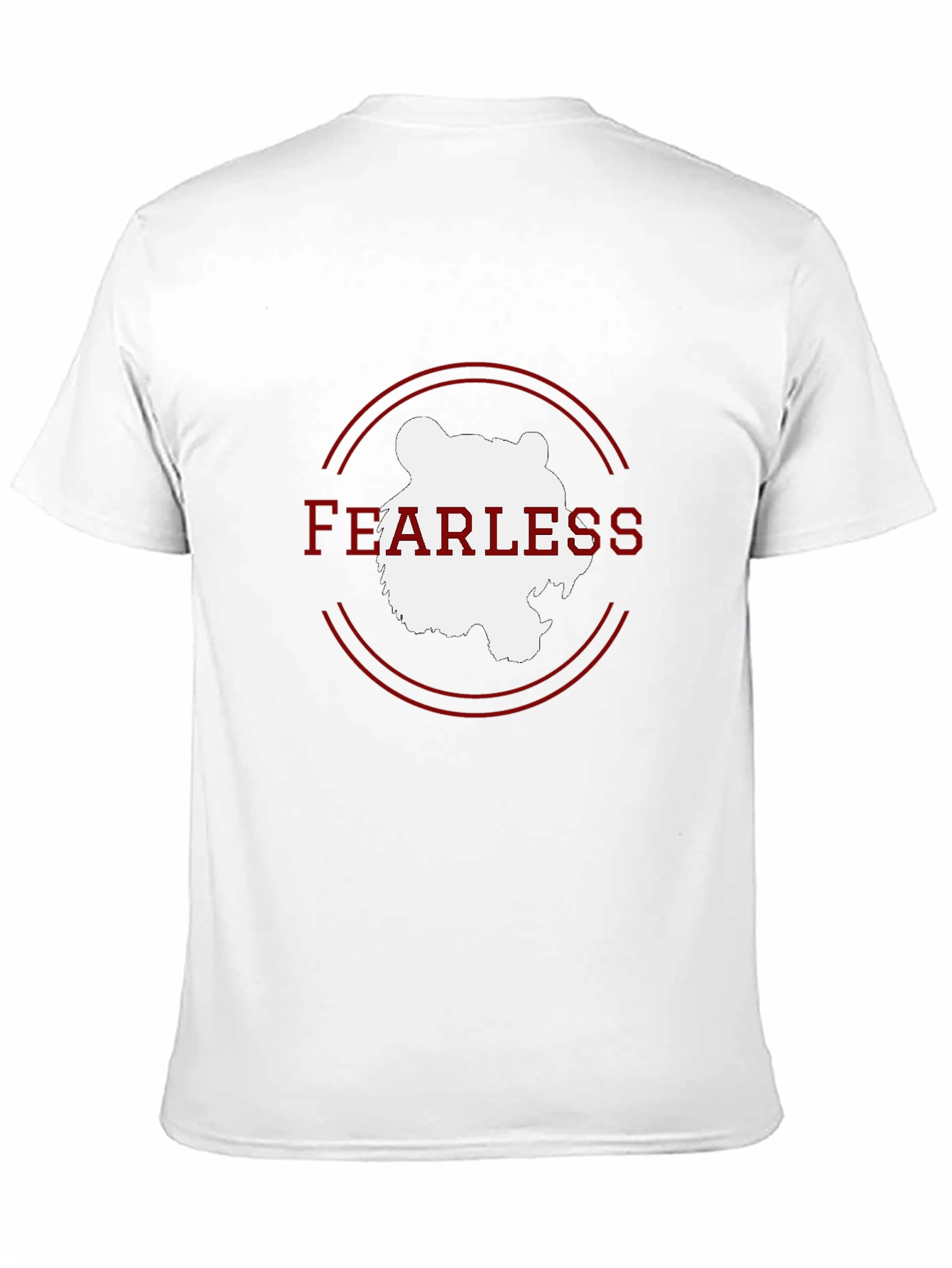 Fearless Bear Graphic Tee - Black Cotton Blend