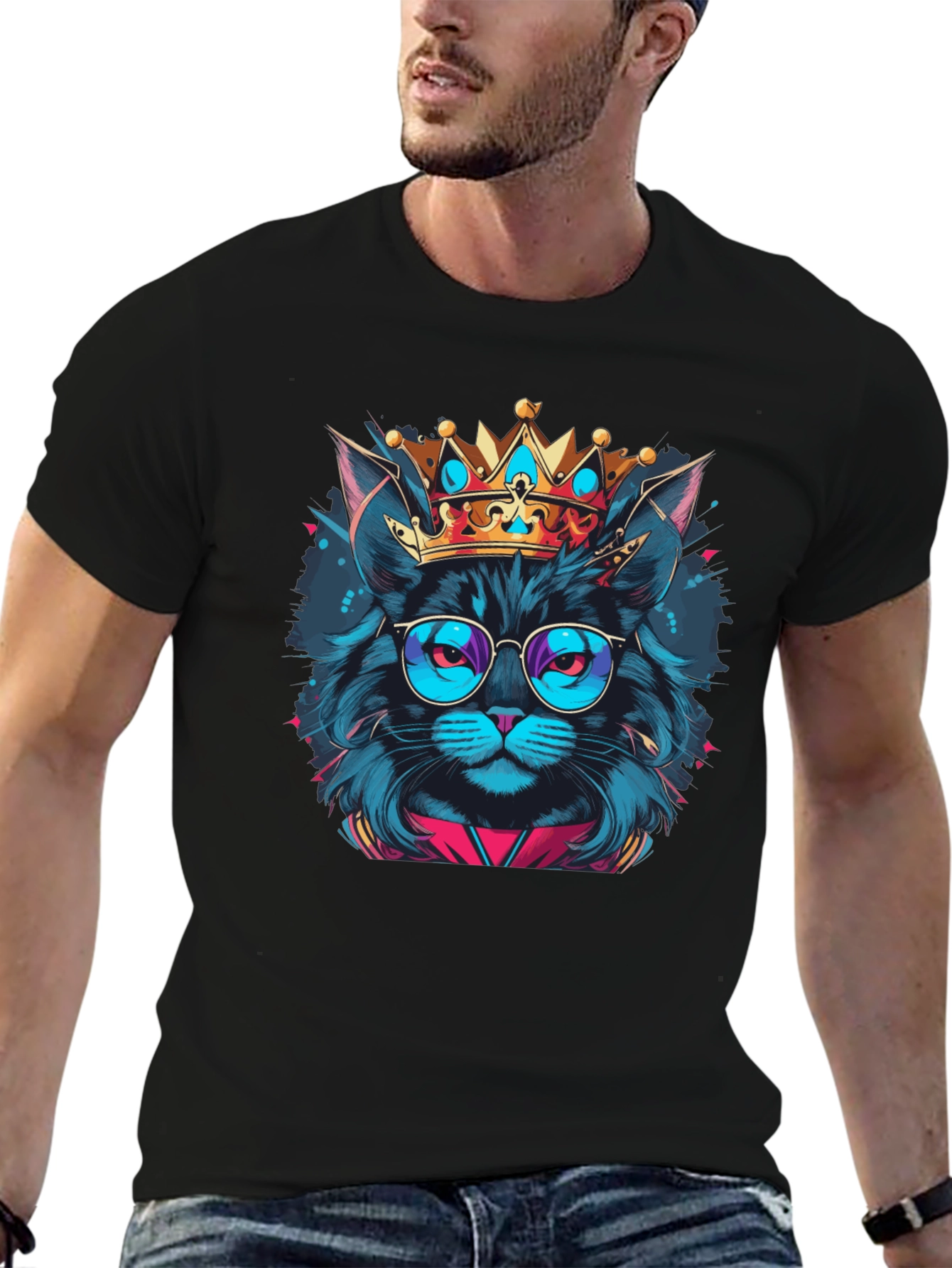 Cool Cat King Graphic Tee