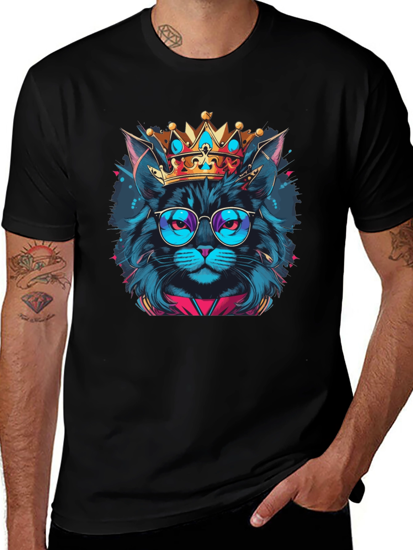 Cool Cat King Graphic Tee