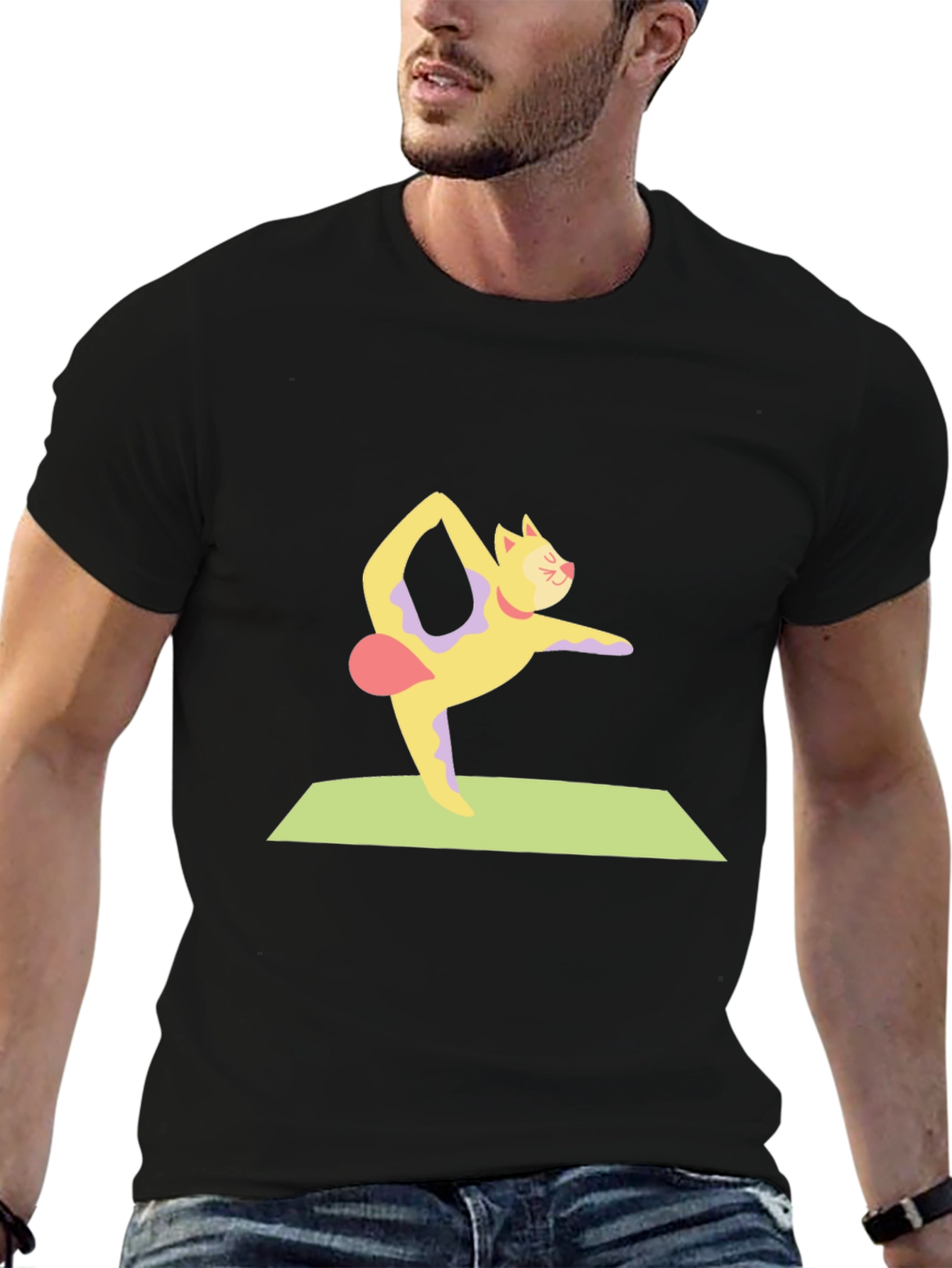 Yoga Cat T-Shirt - Fun & Comfortable