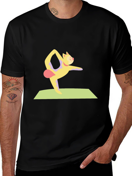 Yoga Cat T-Shirt - Fun & Comfortable