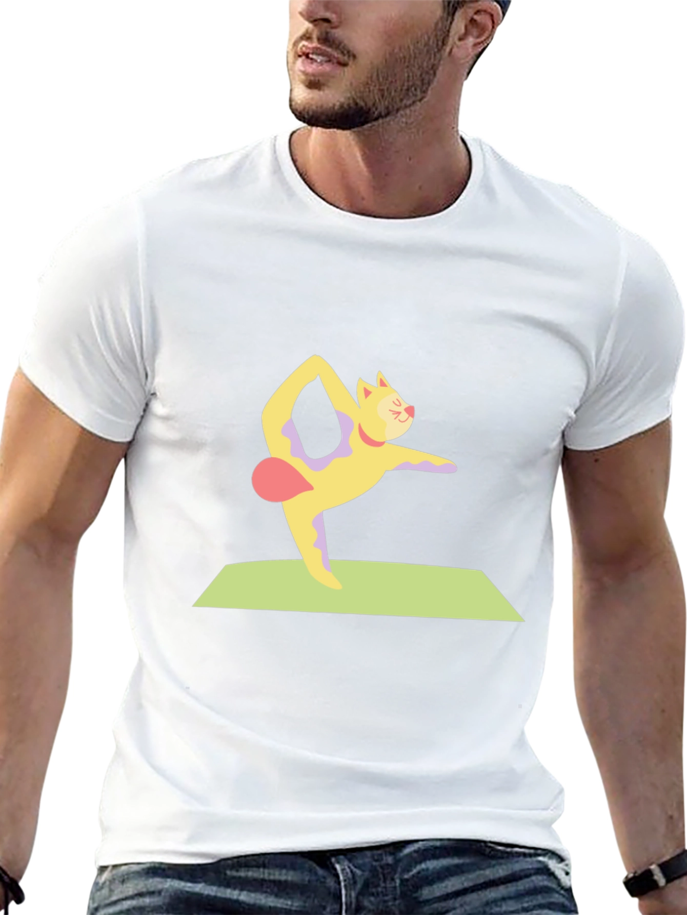 Yoga Cat T-Shirt - Fun & Comfortable