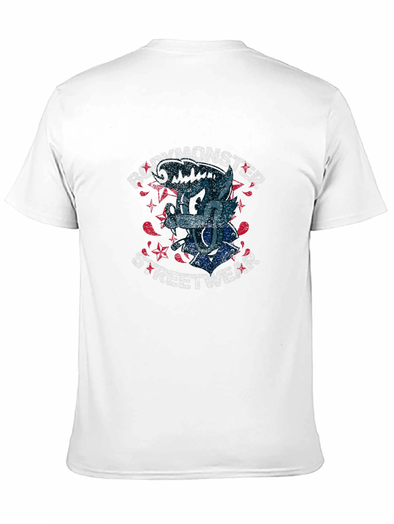 Cartoon Wolf Streetwear T-Shirt