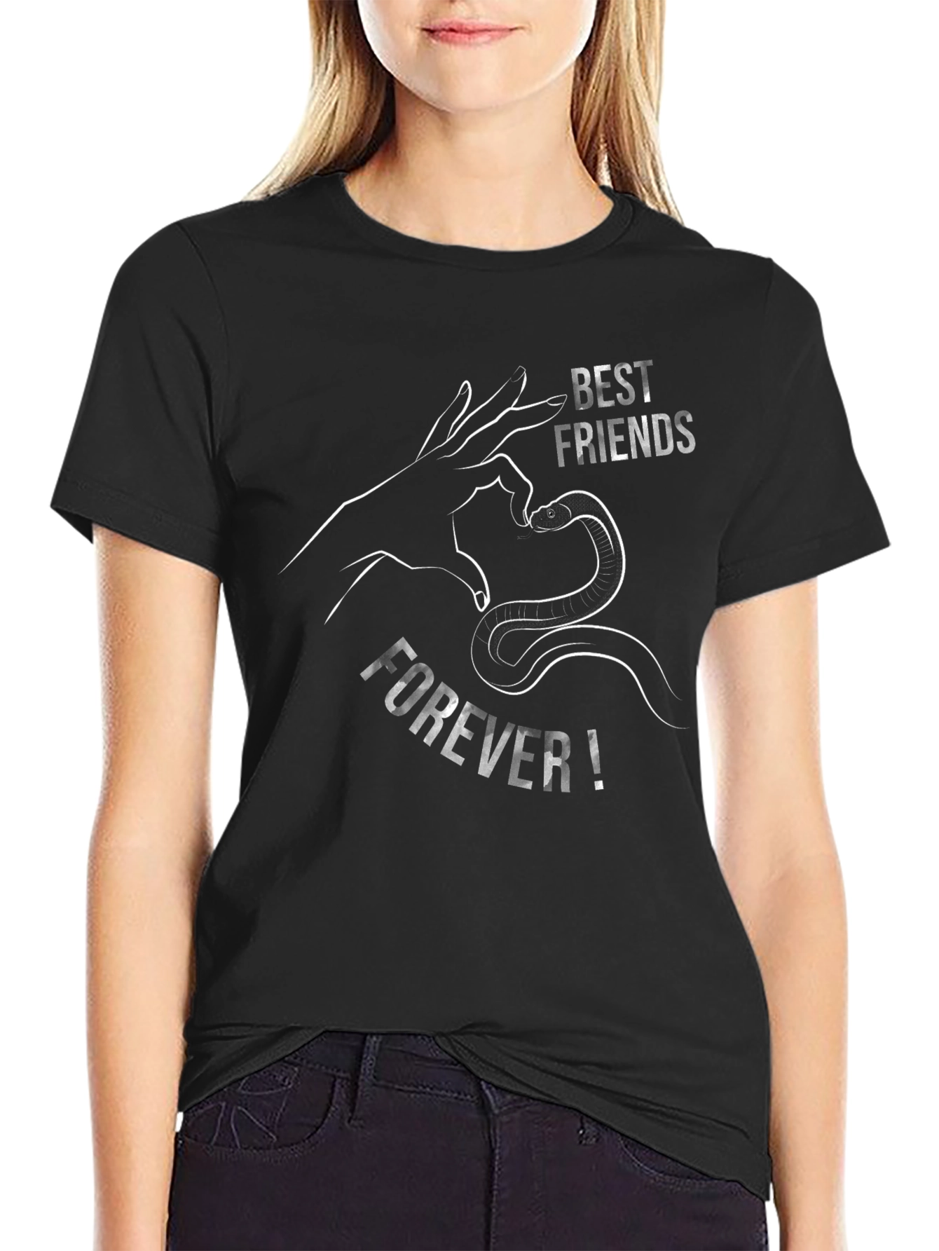 Best Friends Forever Snake Heart T-Shirt