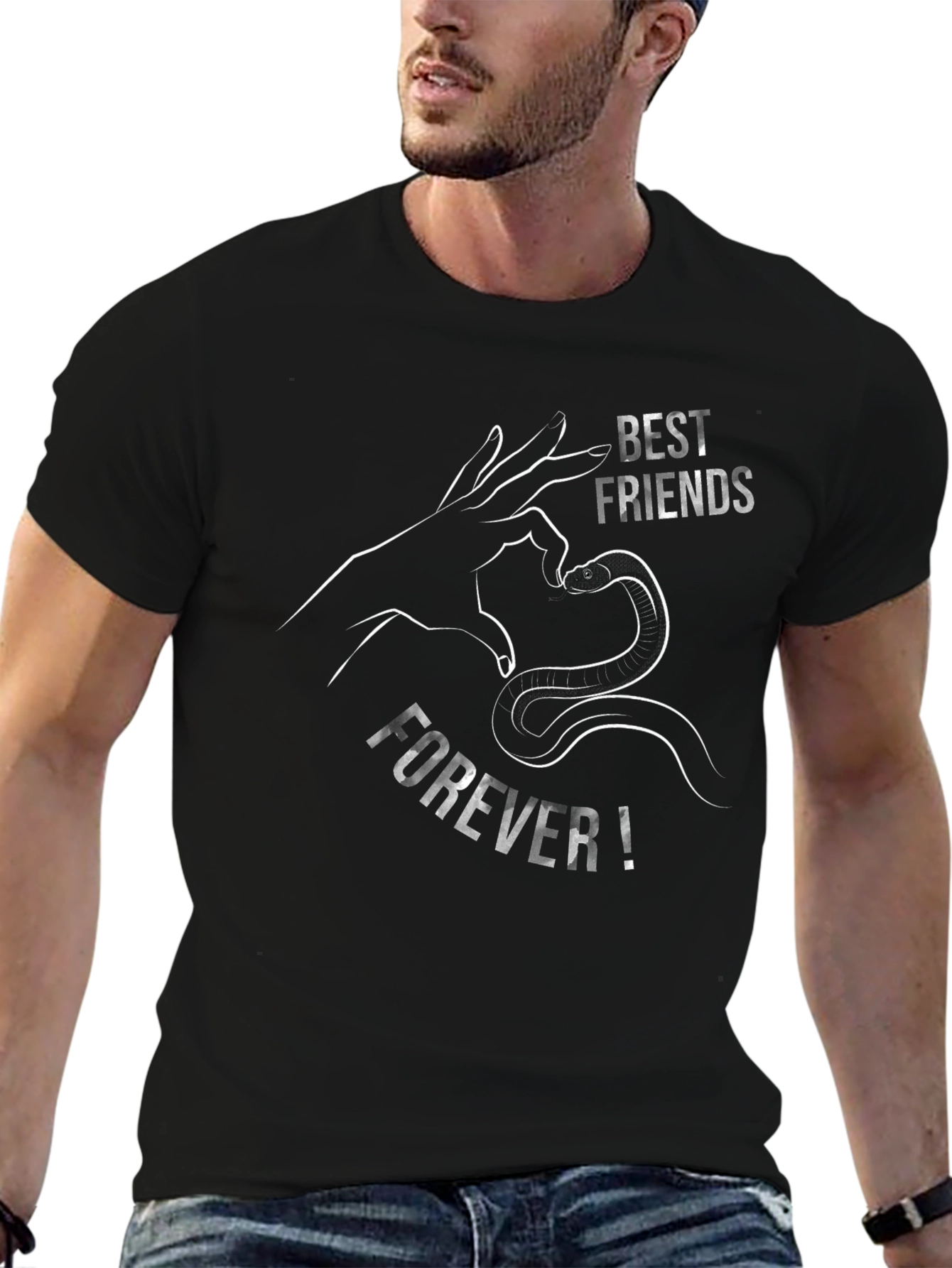 Best Friends Forever Snake Heart T-Shirt
