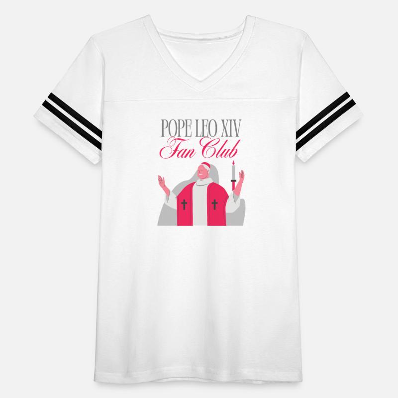 Pope Leo XIV Fan Club, Red & Gray Religious design