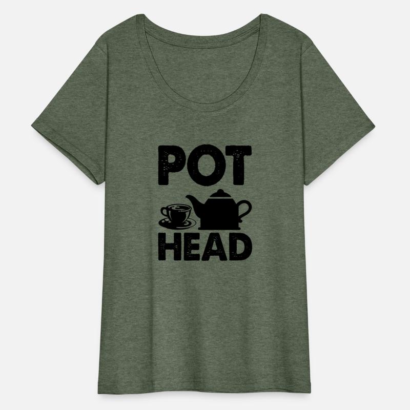 Pot Head Coffee Tea Lover Caffeine Addict Fun