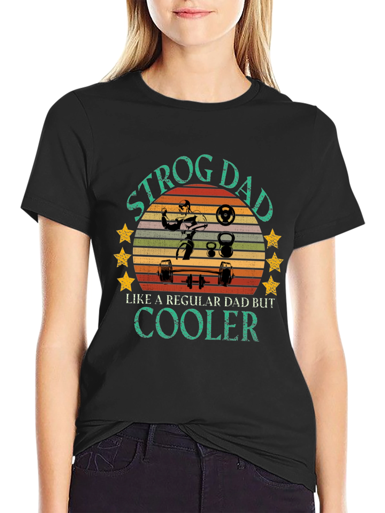 Strog Dad Graphic T-Shirt - Cooler Dad