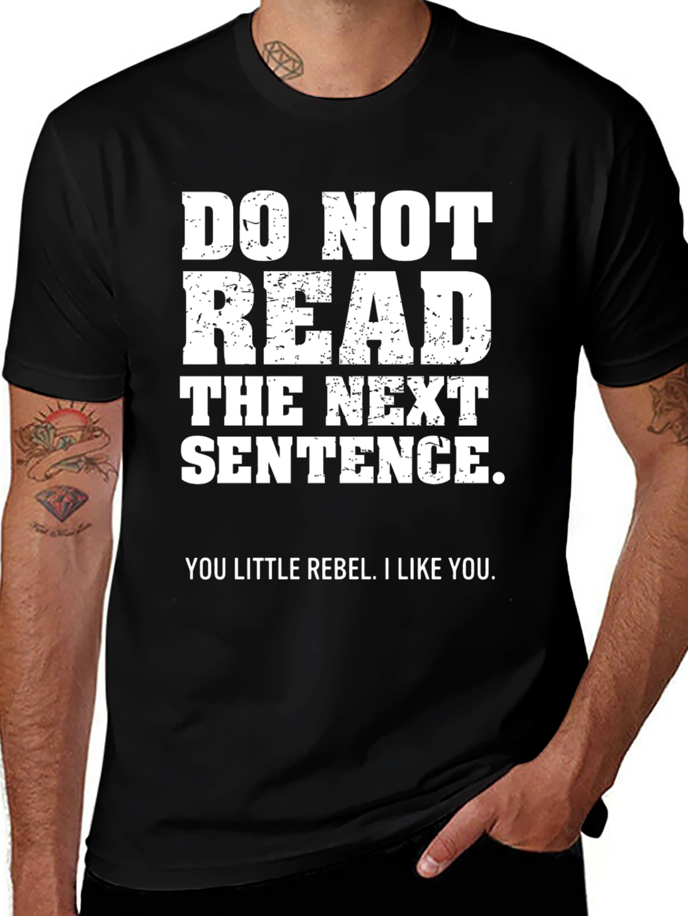 Rebel T-Shirt - Do Not Read Funny Graphic Tee
