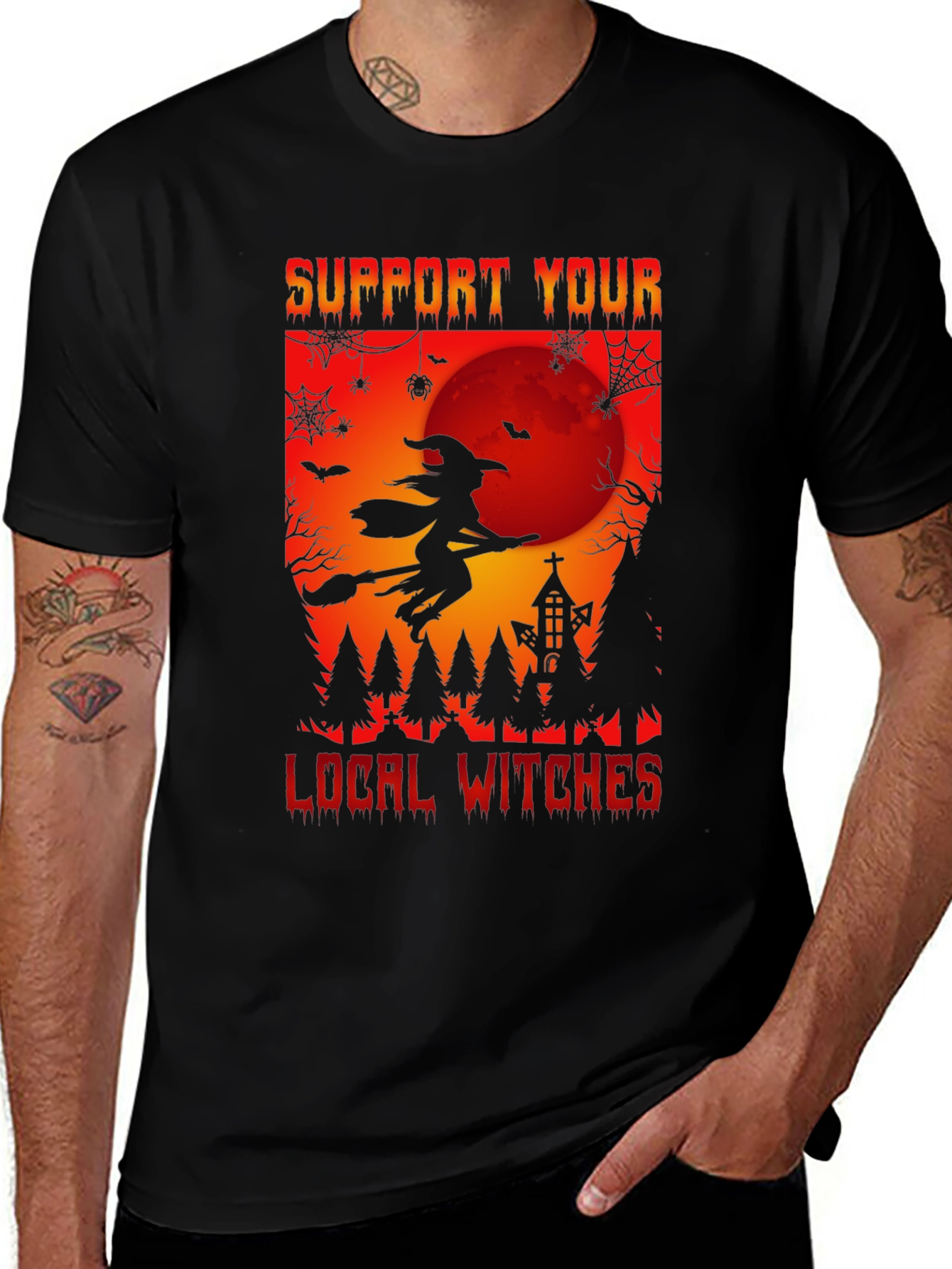 Support Your Local Witches T-Shirt - Halloween Tee