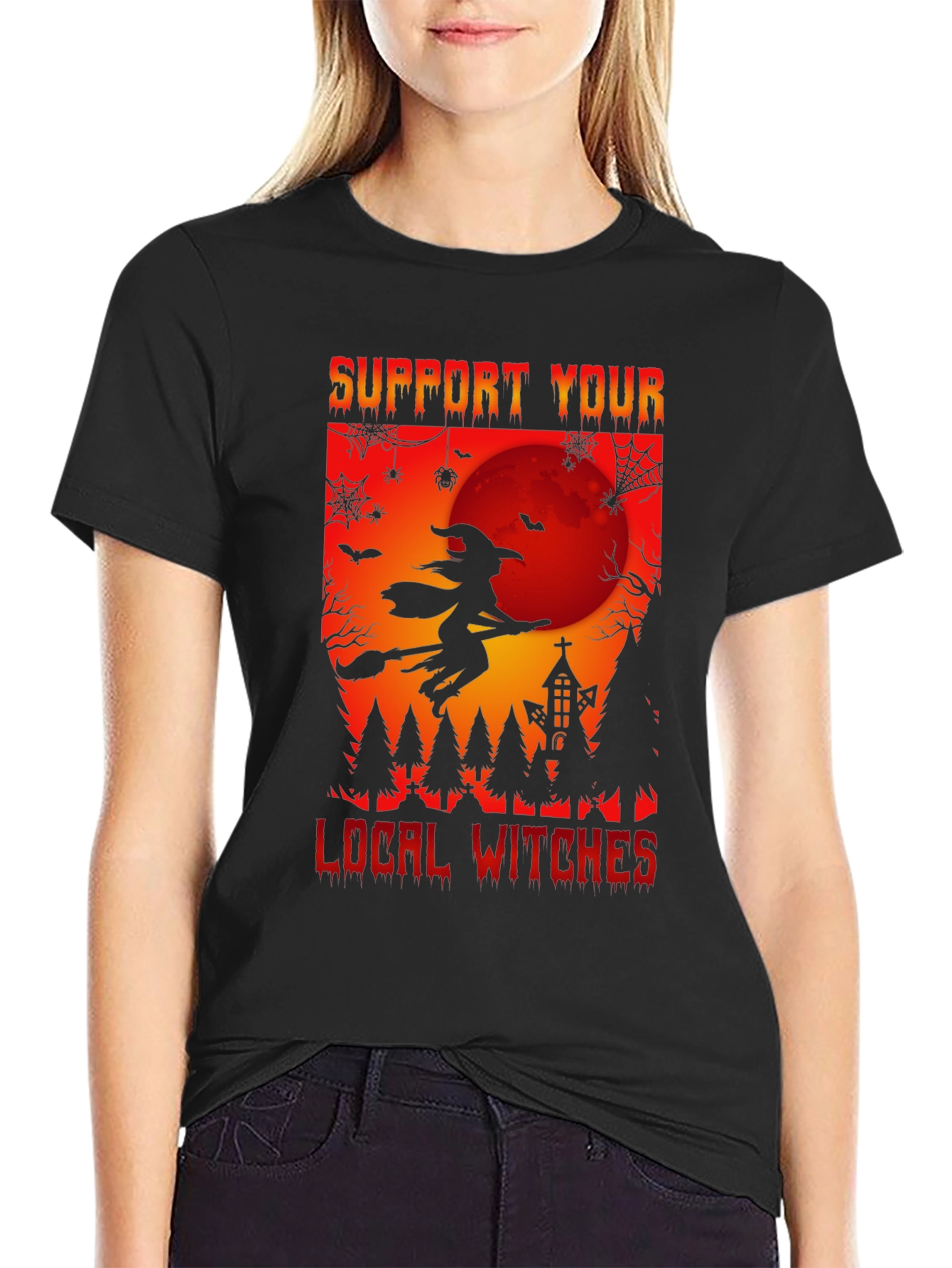 Support Your Local Witches T-Shirt - Halloween Tee