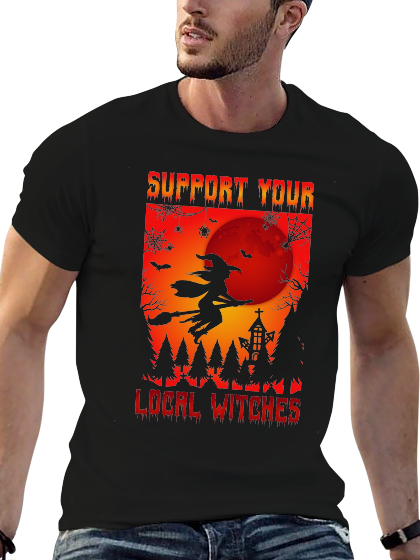 Support Your Local Witches T-Shirt - Halloween Tee