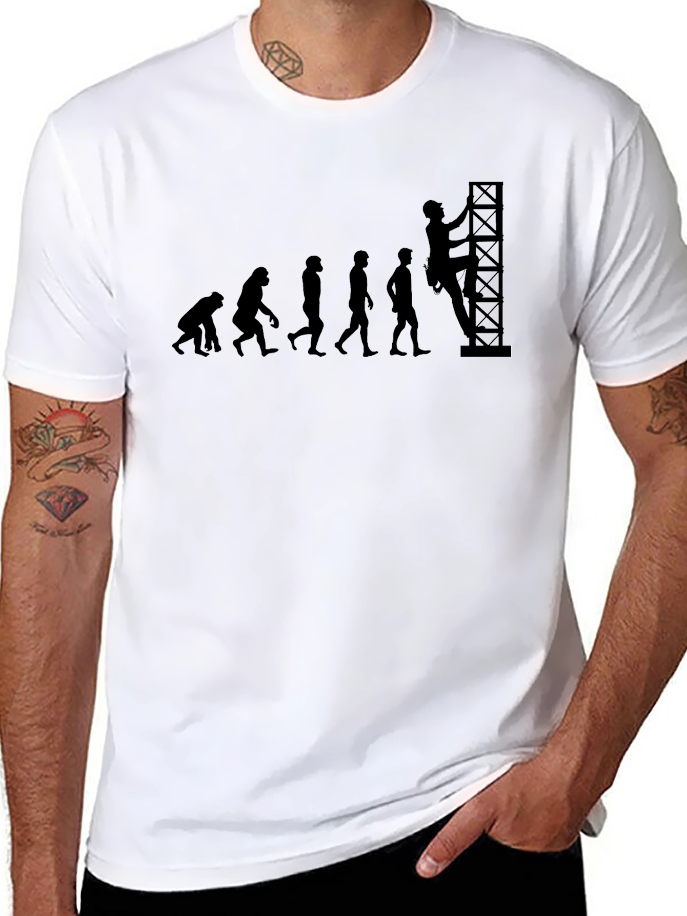 Evolution of Climbing T-Shirt - Black