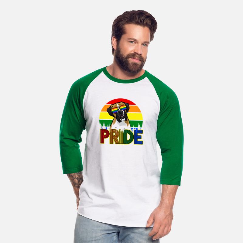 PRIDE Rainbow Boxer Dog with Sunglasses LGBT Gay